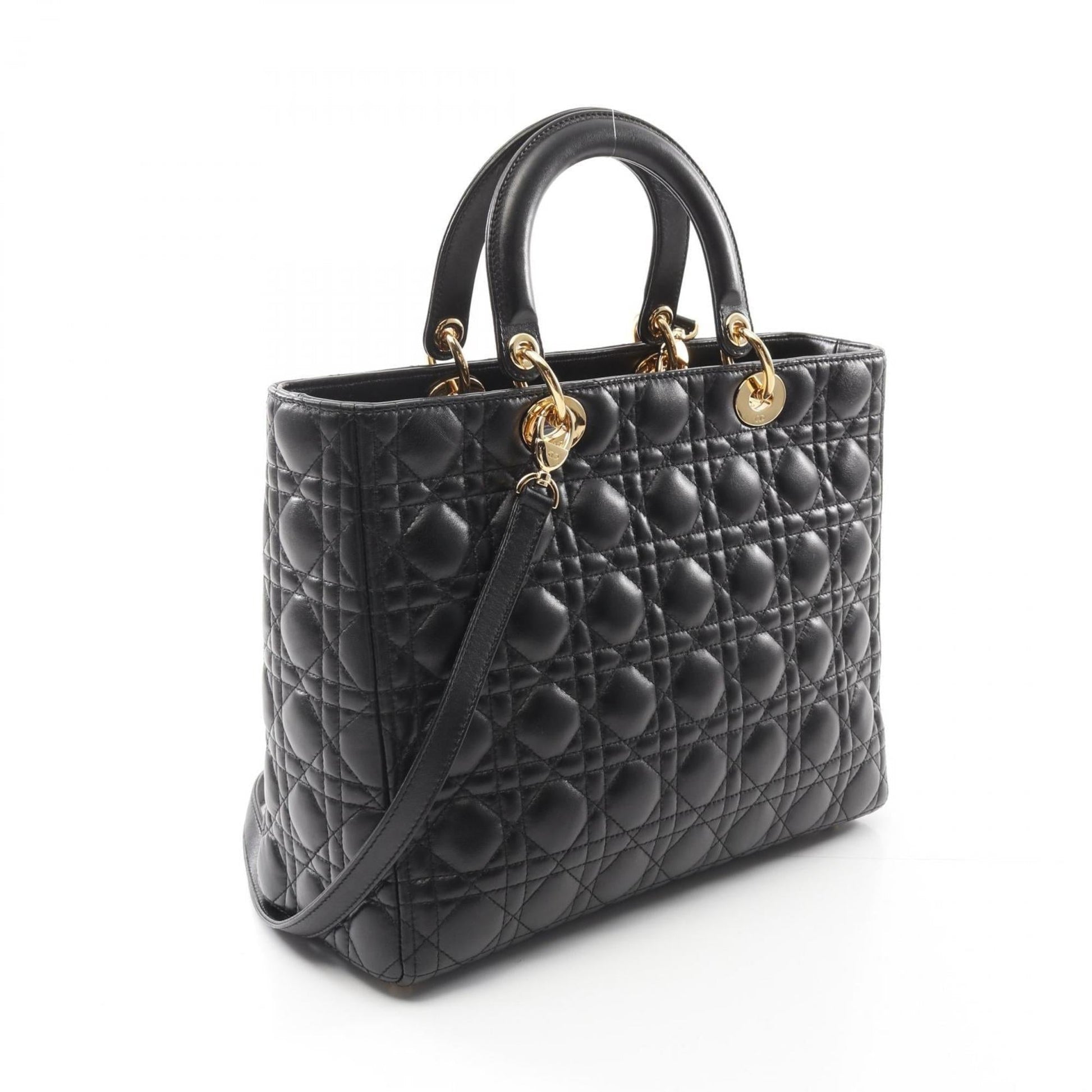 Christian Dior Black Leather Handbag ()