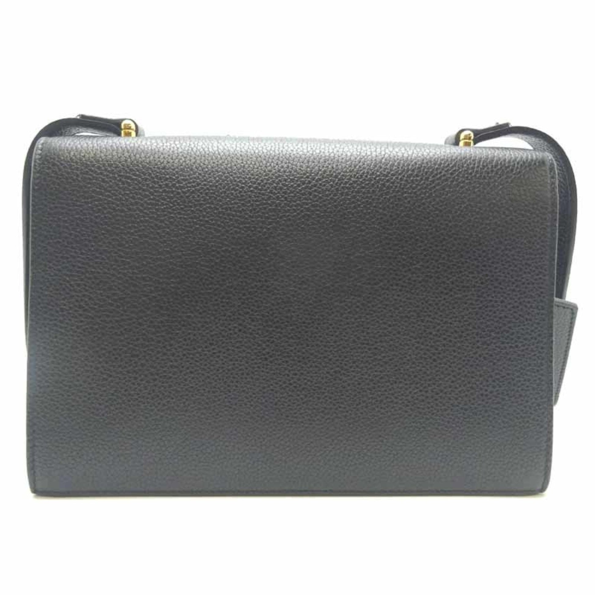 Gucci Black Leather Shoulder Bag Style 9