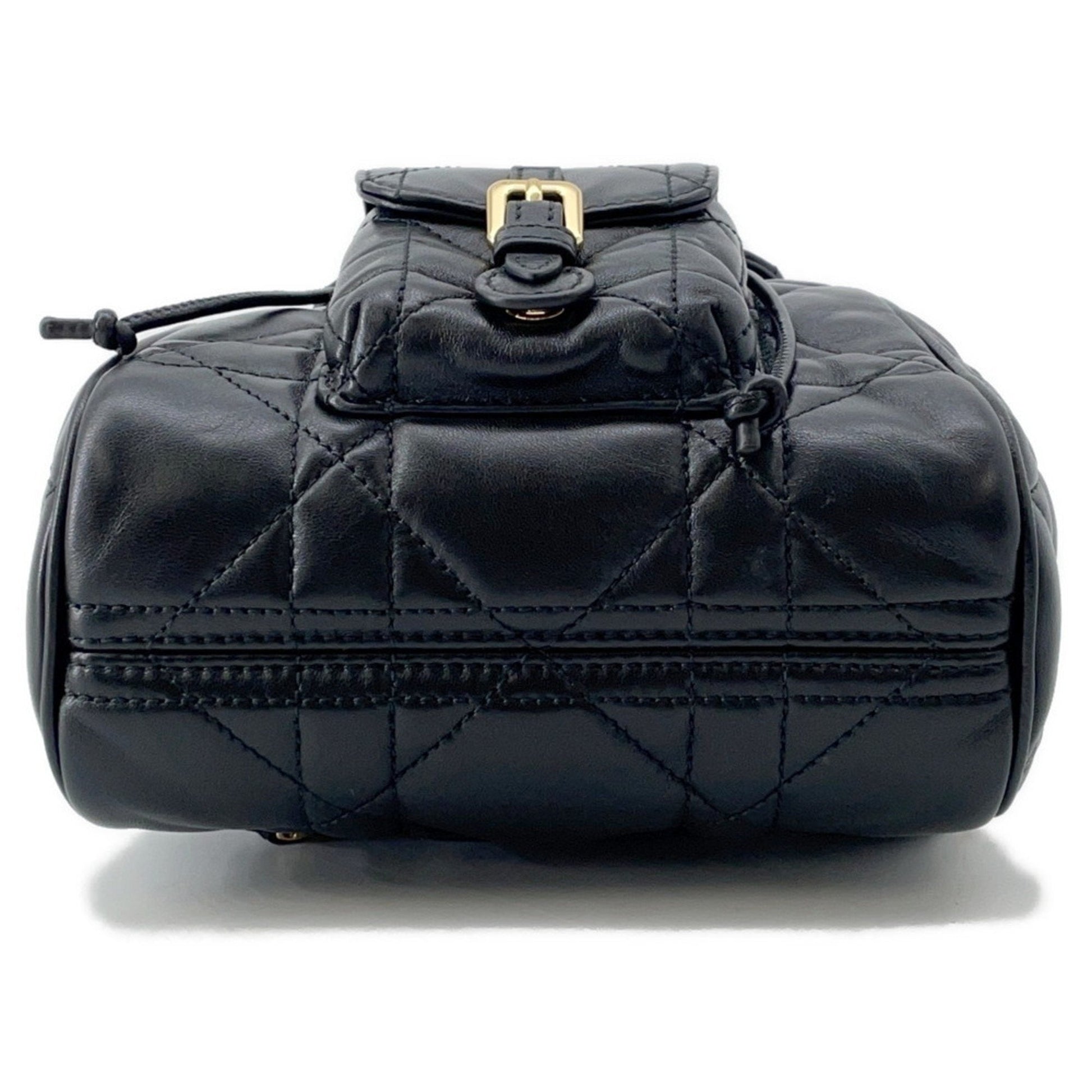 Christian Dior Black Leather Backpack ()