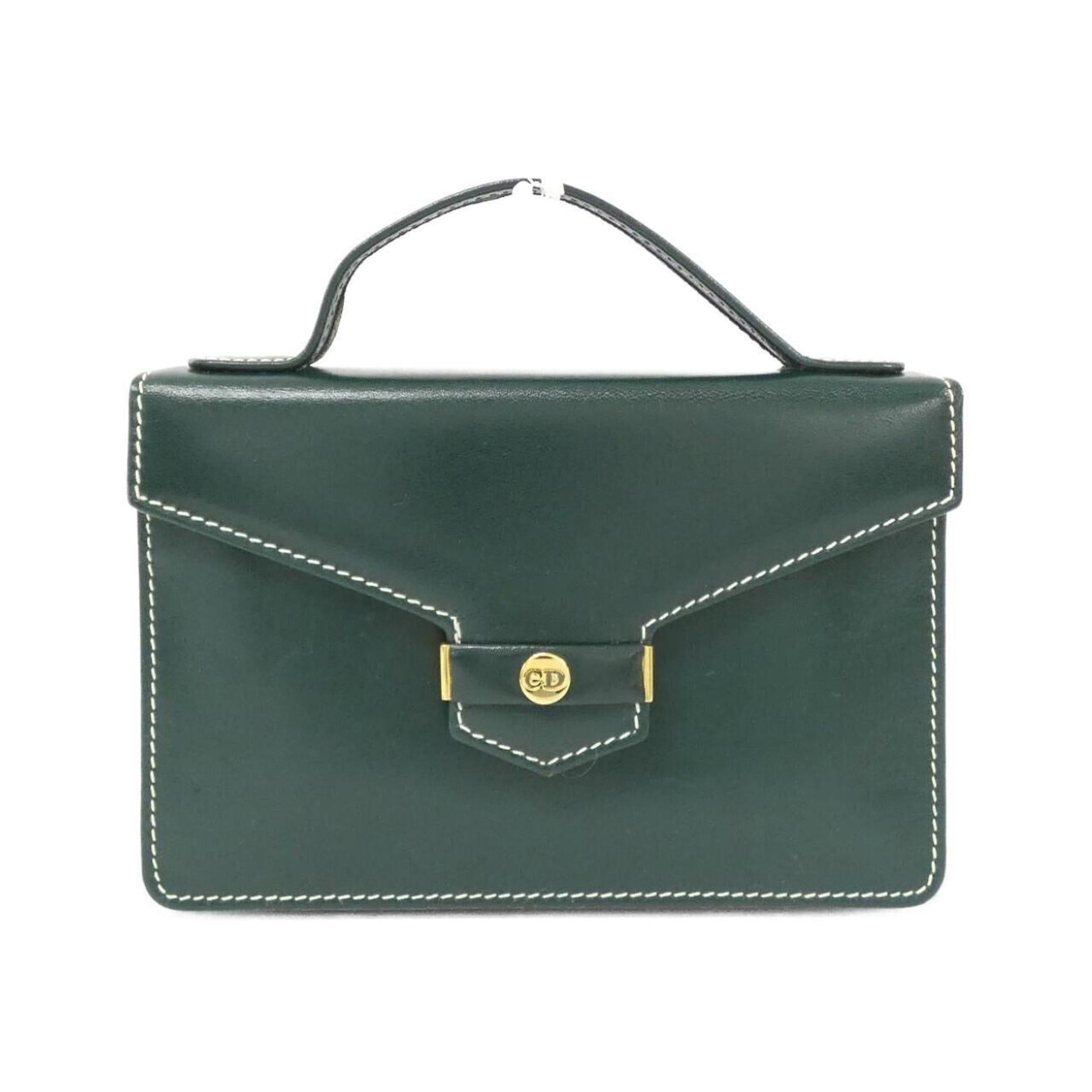 Christian Dior Green Leather Handbag ()
