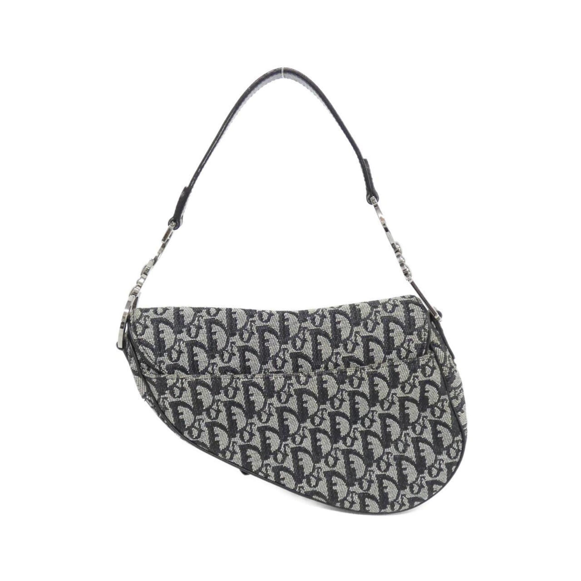 Christian Dior Black Canvas Shoulder Bag ()