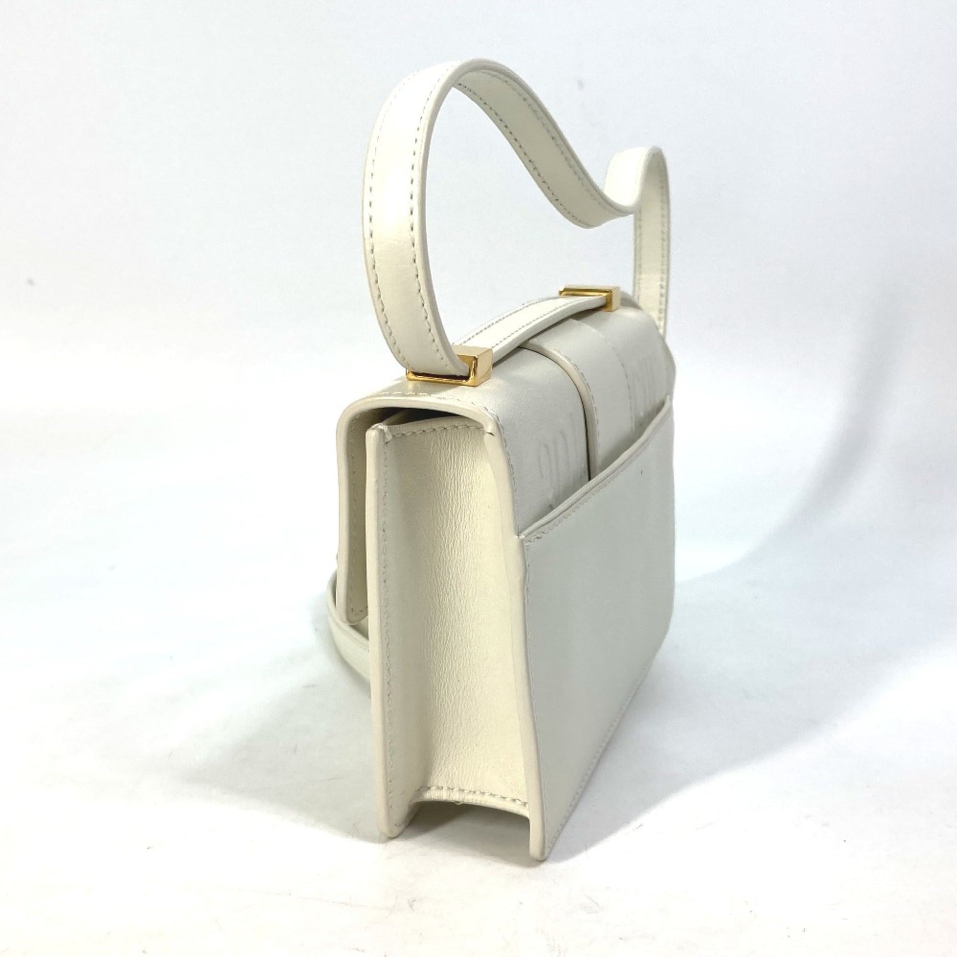 Christian Dior White Leather Shoulder Bag ()