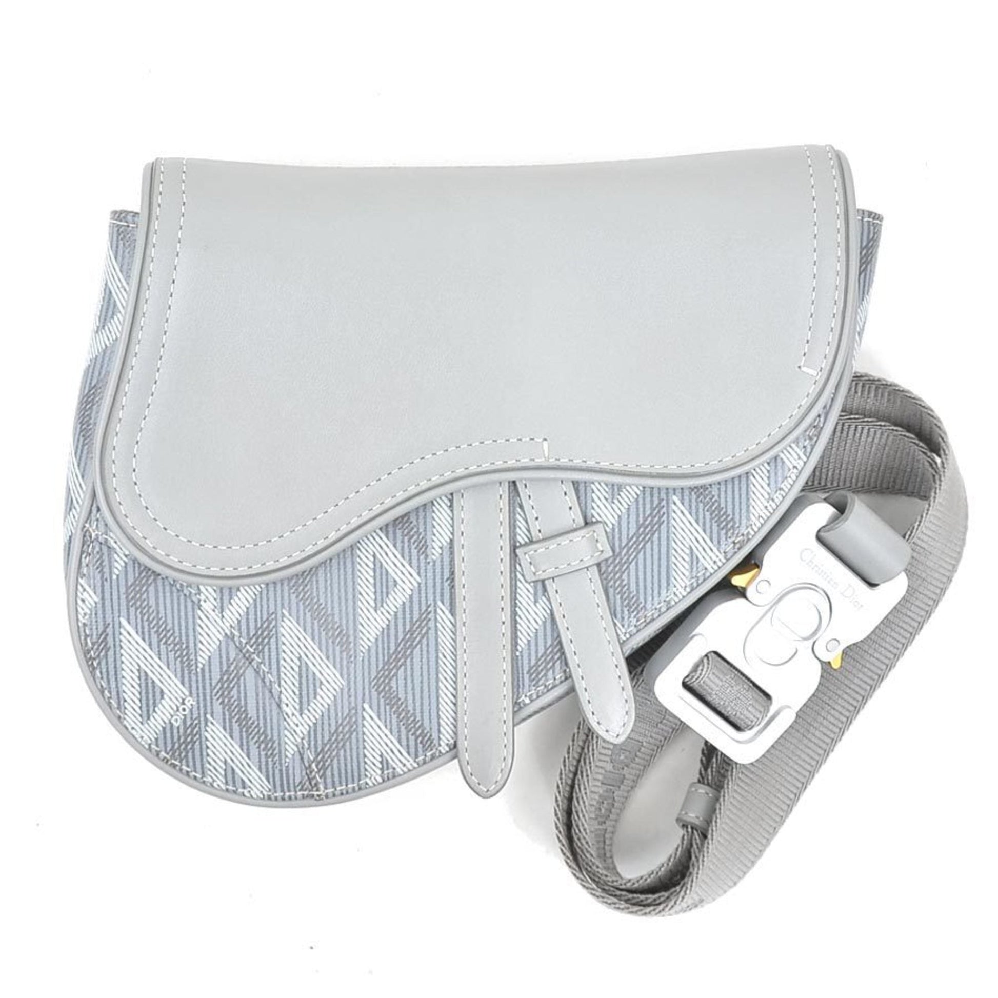 Christian Dior Gray Leather Sling Bag ()