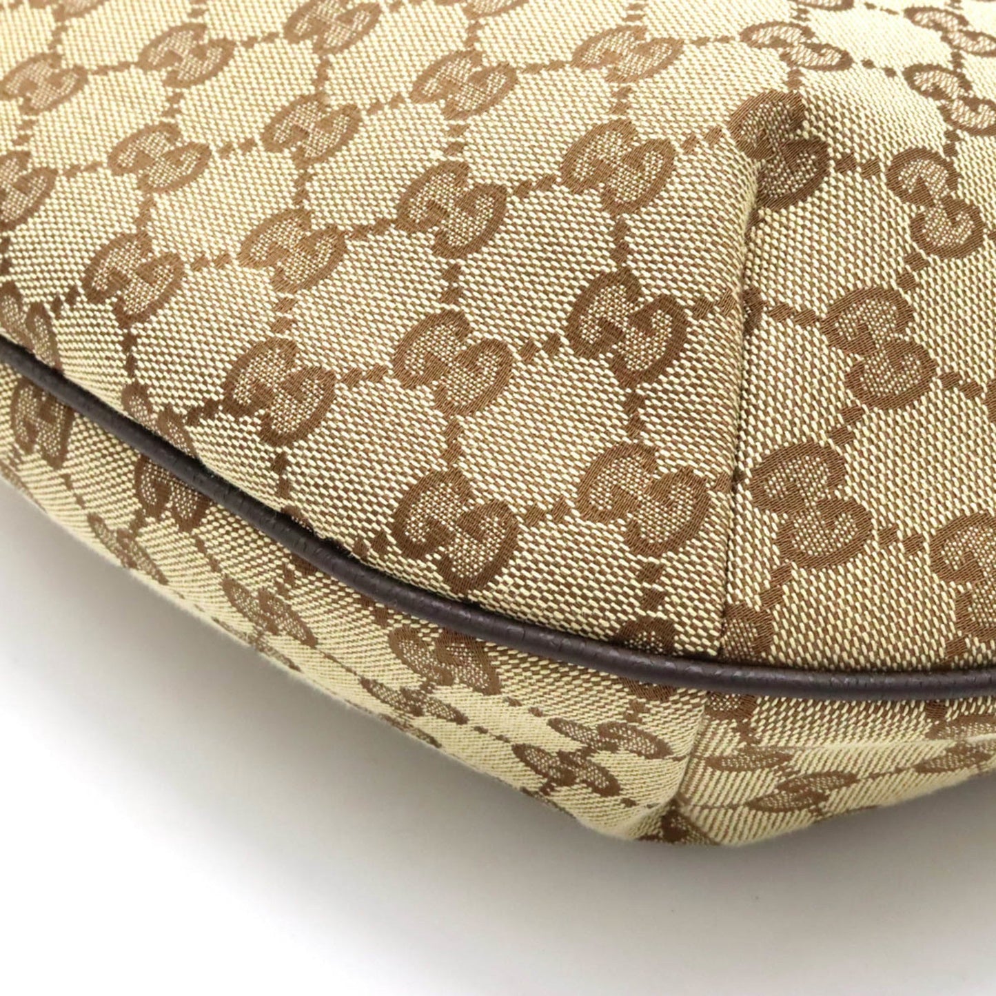 Gucci Leather Canvas Shoulder Bag