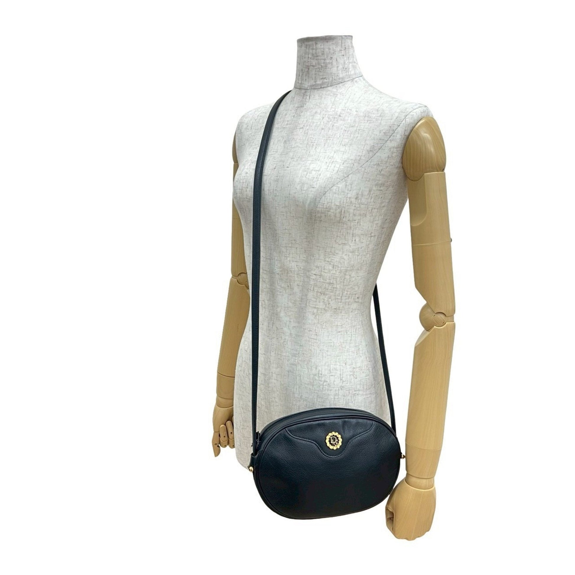 Christian Dior Black Leather Pochette Shoulder Bag ()