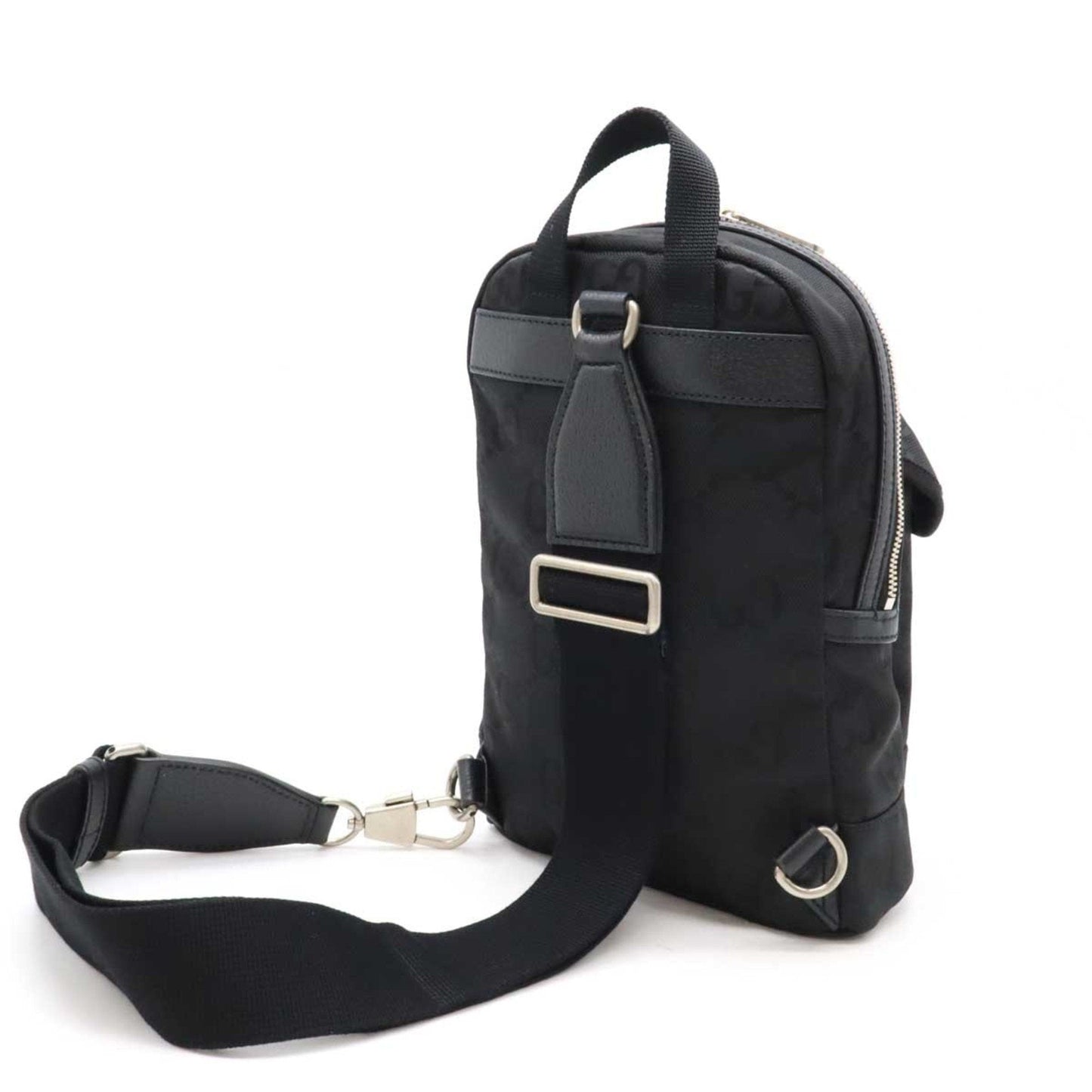 Gucci Nylon Leather Canvas Shoulder Bag