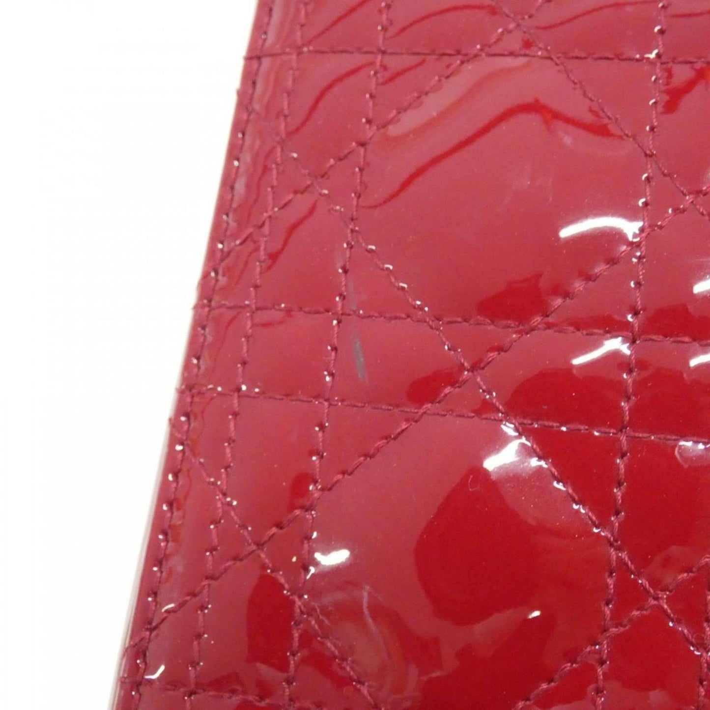 Christian Dior Cherry Red Leather Handbag ()