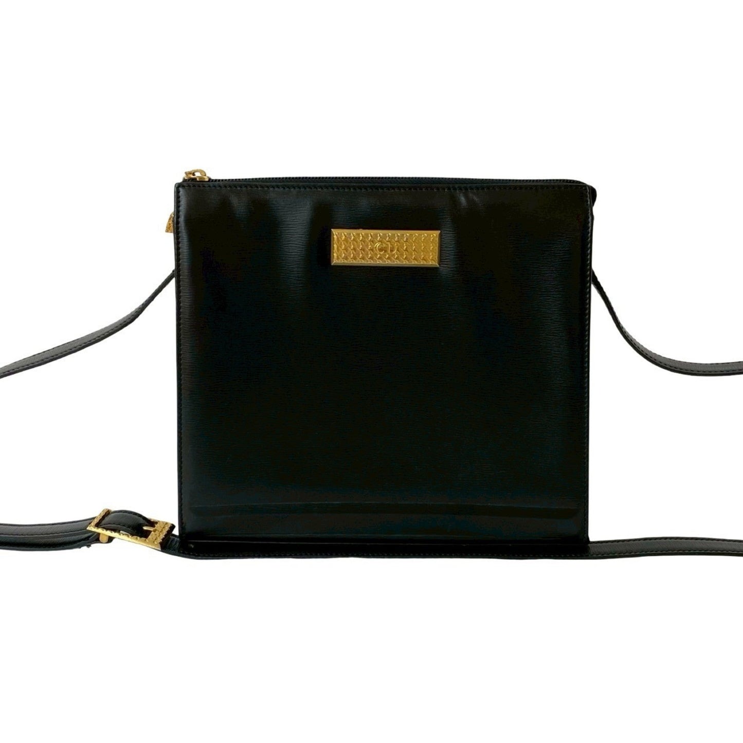 Christian Dior Black Leather Pochette Shoulder Bag ()