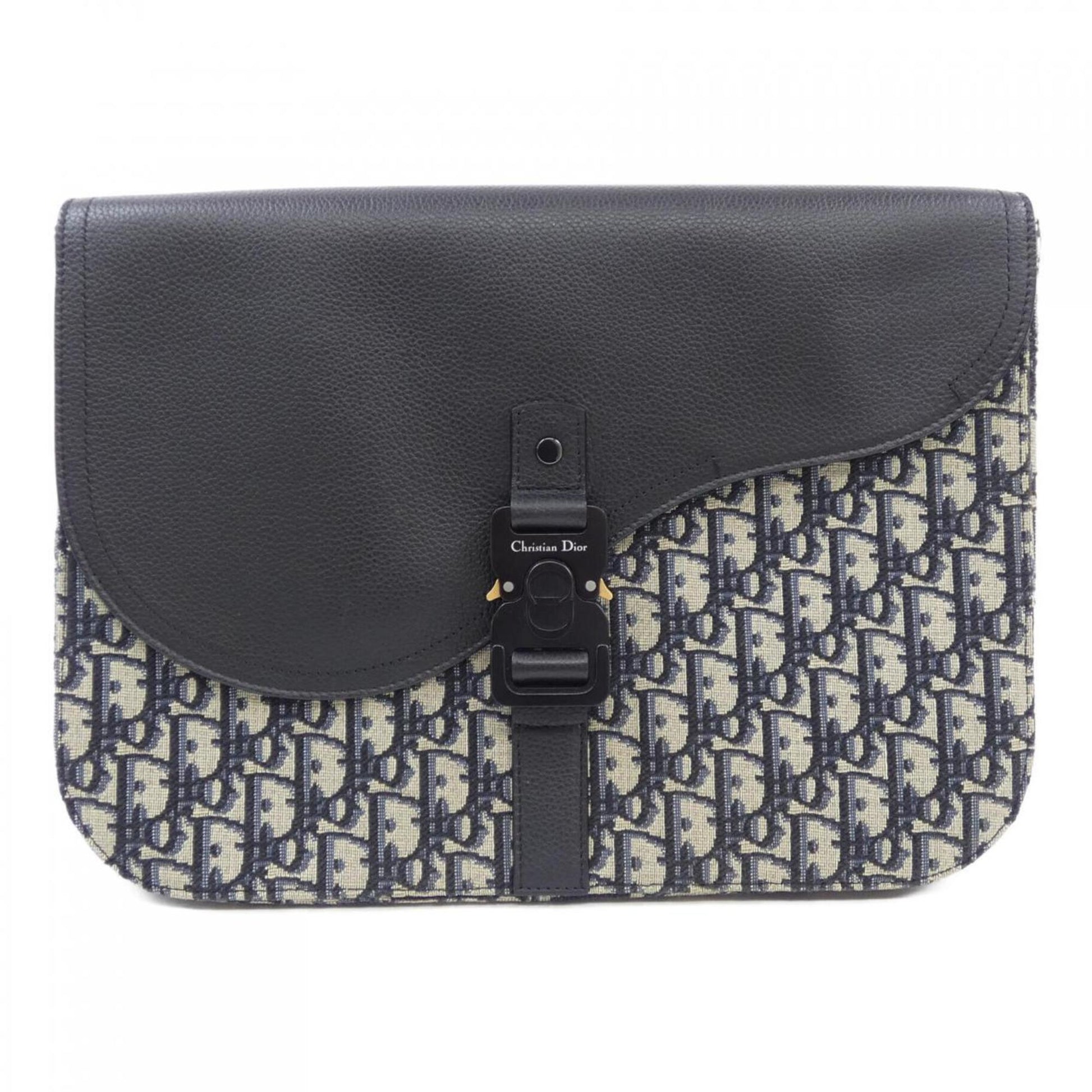 Christian Dior Beige Black Blue Handbag ()