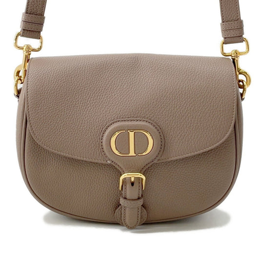 Christian Dior Grayish Leather Shoulder Bag ()