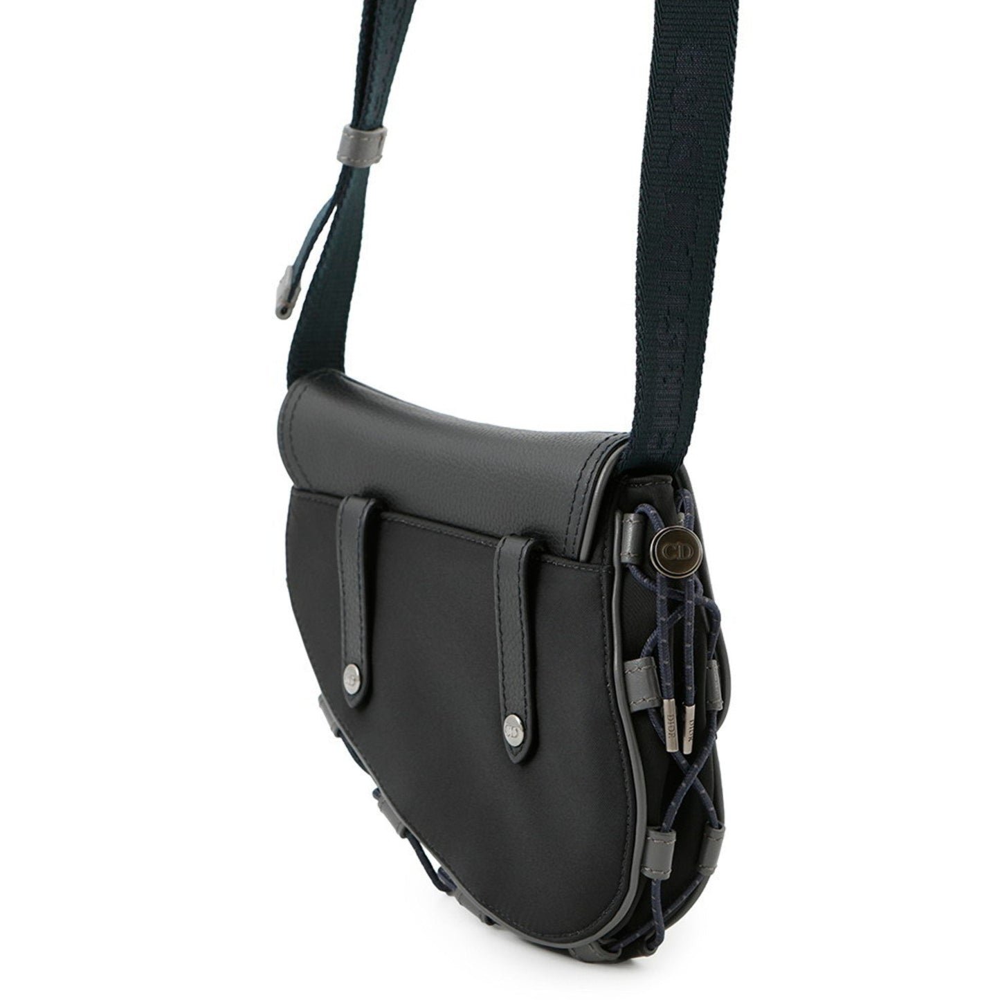 Christian Dior Black Fabric Leather Shoulder Bag ()