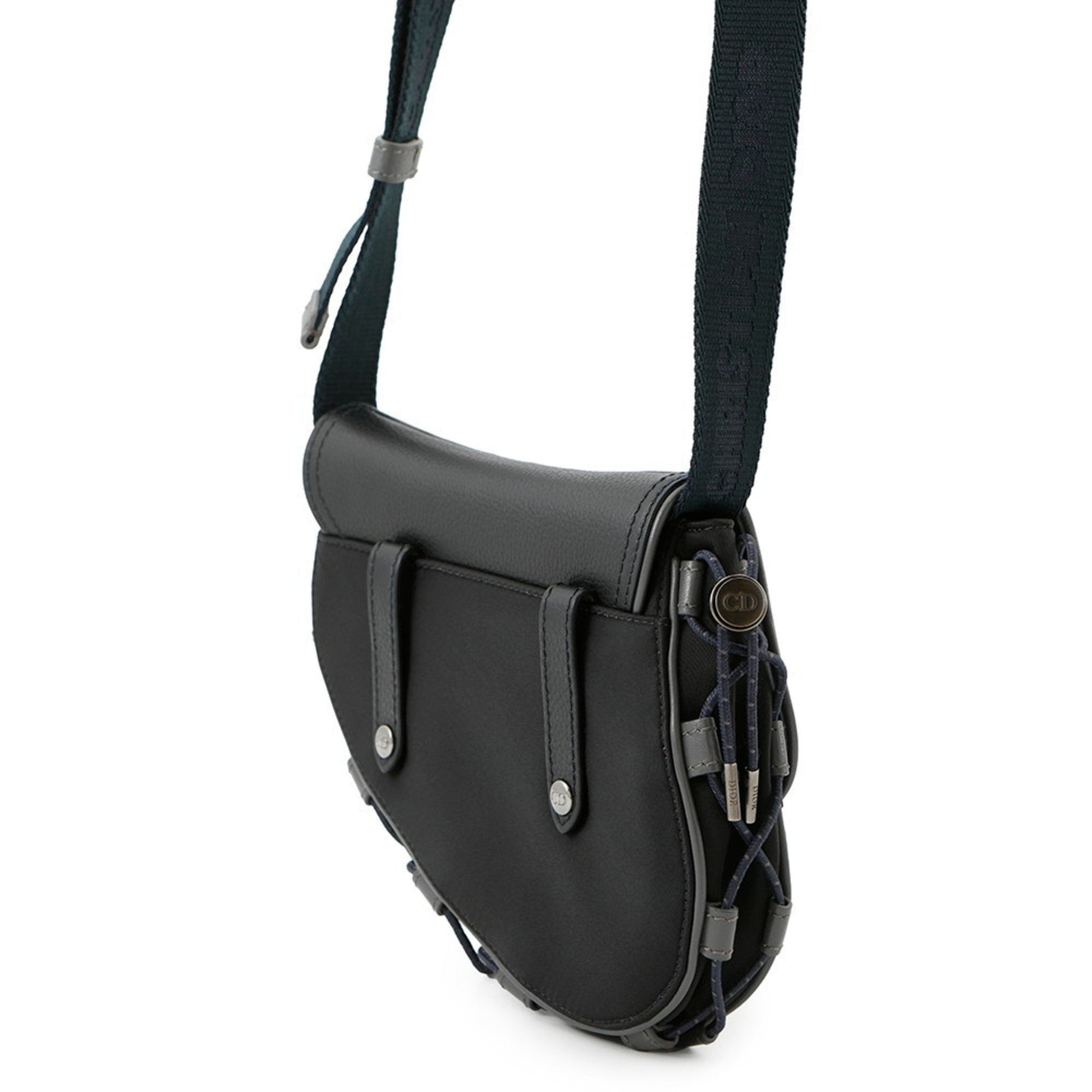 Christian Dior Black Fabric Leather Shoulder Bag ()