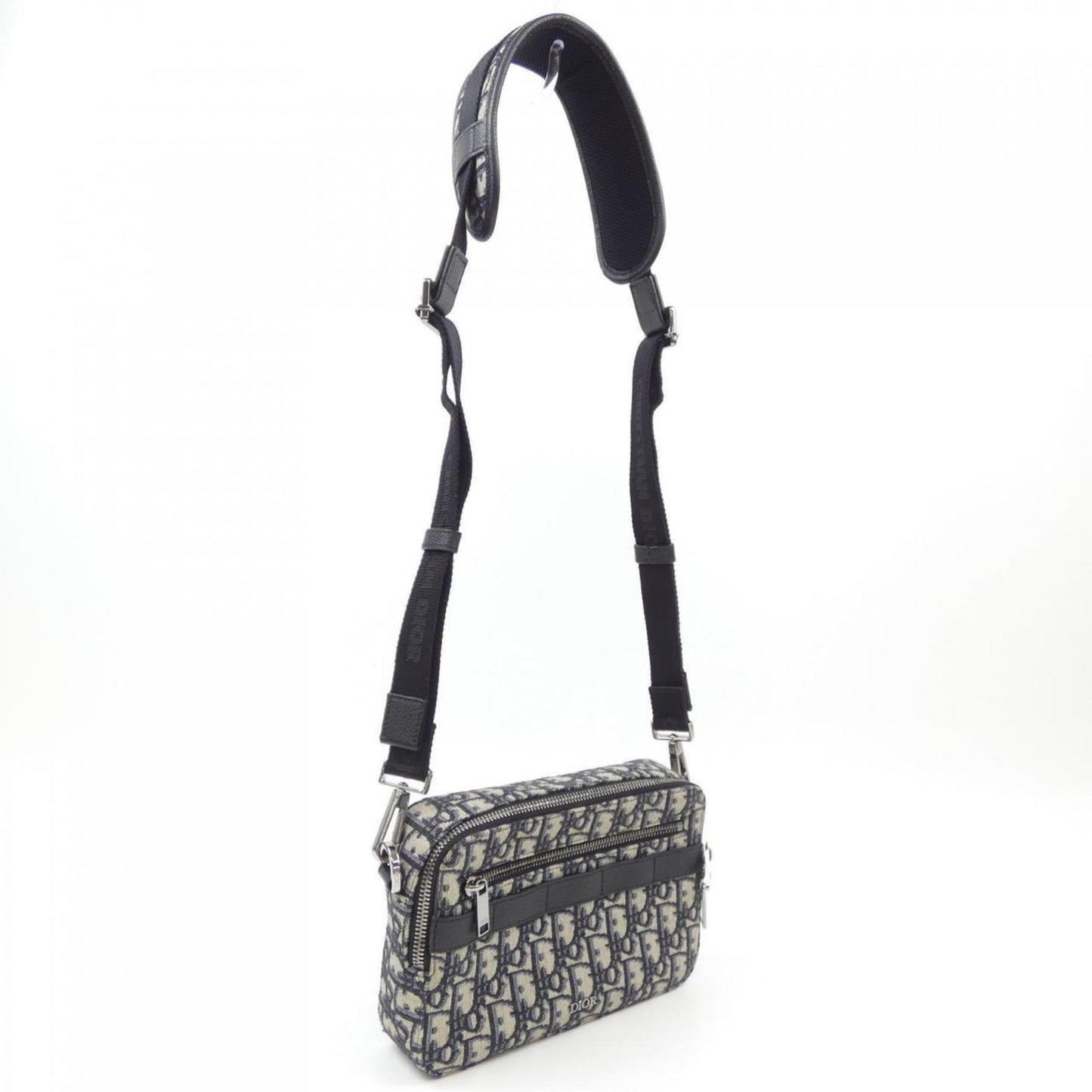 Christian Dior Beige Black Blue Handbag ()