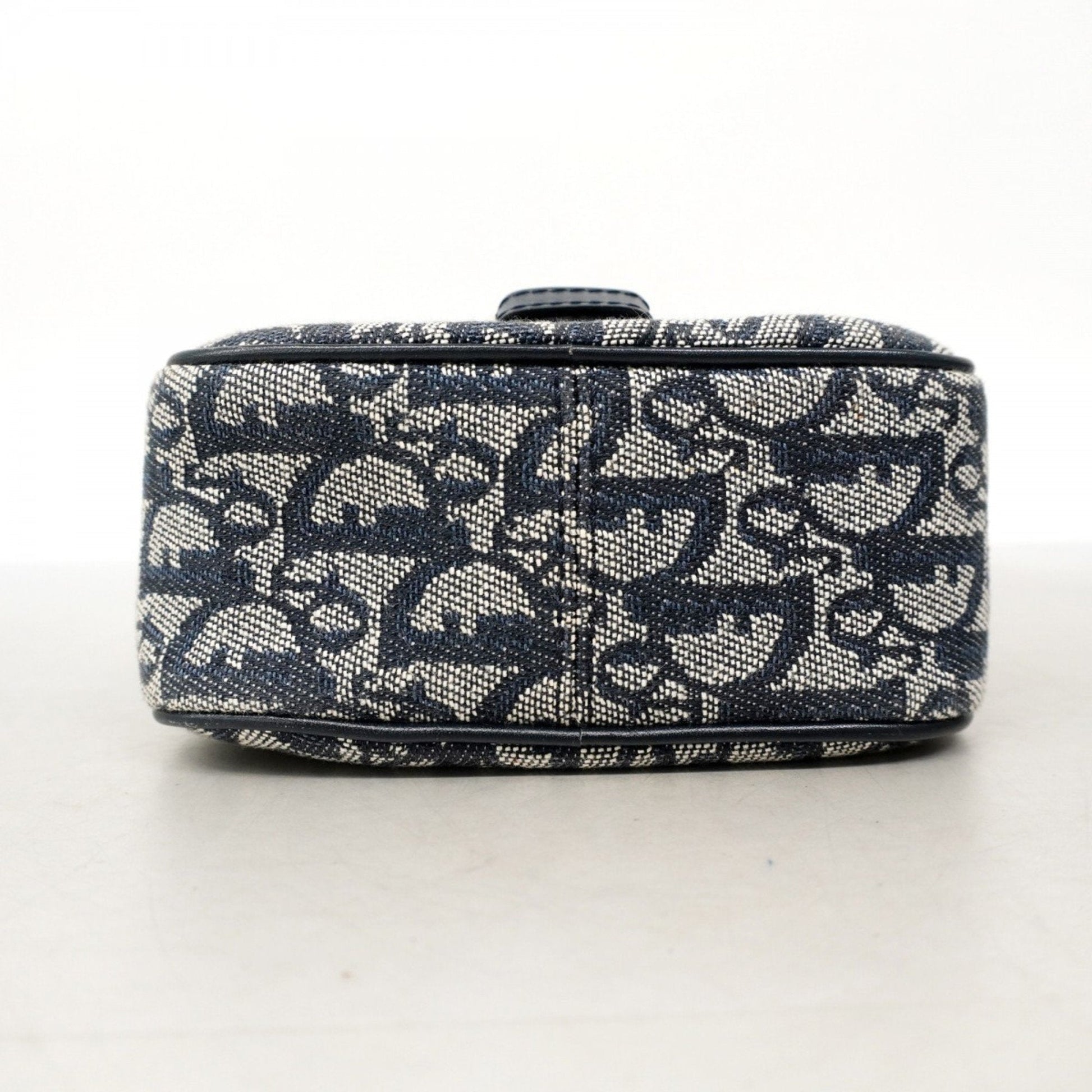Christian Dior Navy Canvas Shoulder Bag ()