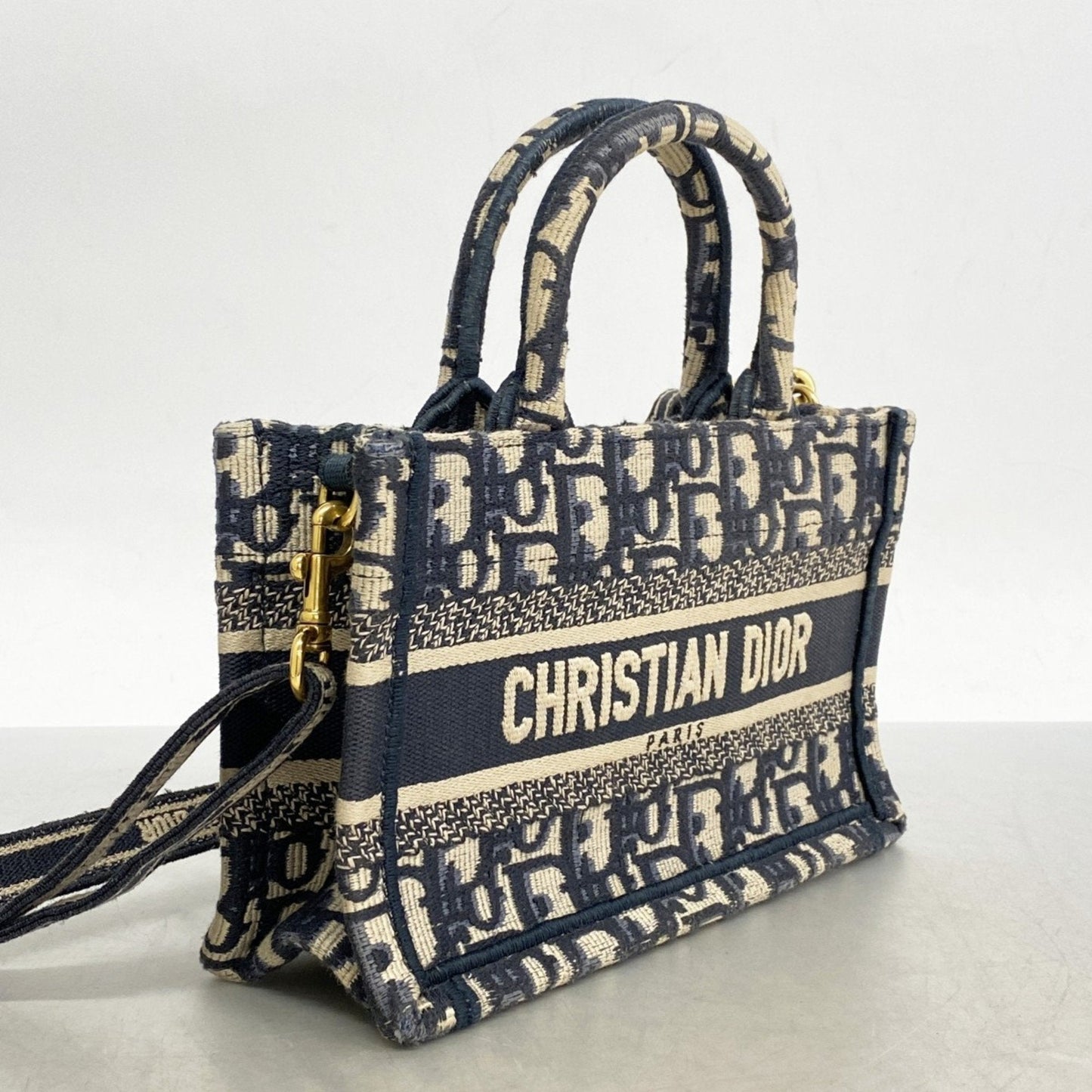 Christian Dior Navy Canvas Handbag ()