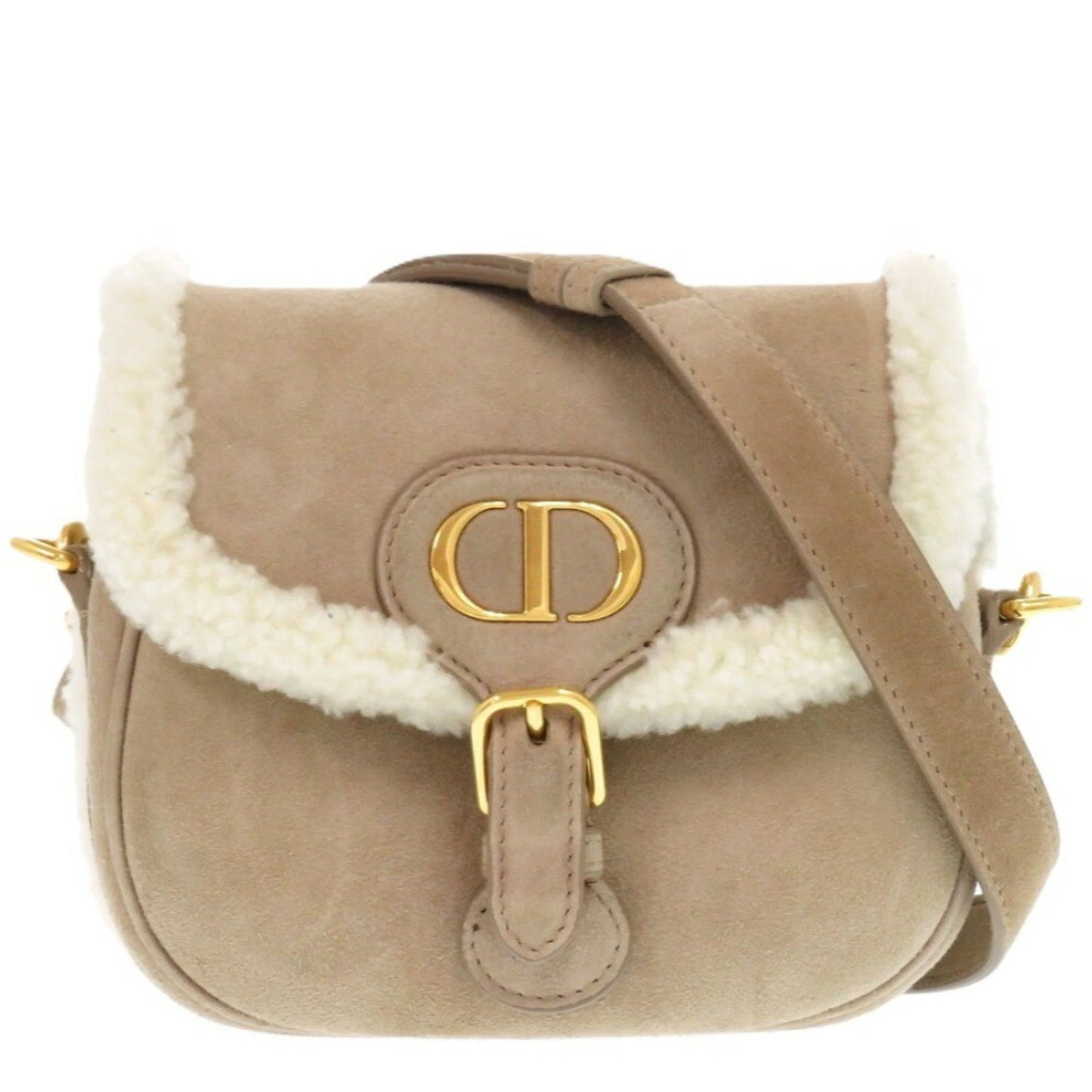 Christian Dior Beige Suede Leather Shoulder Bag ()