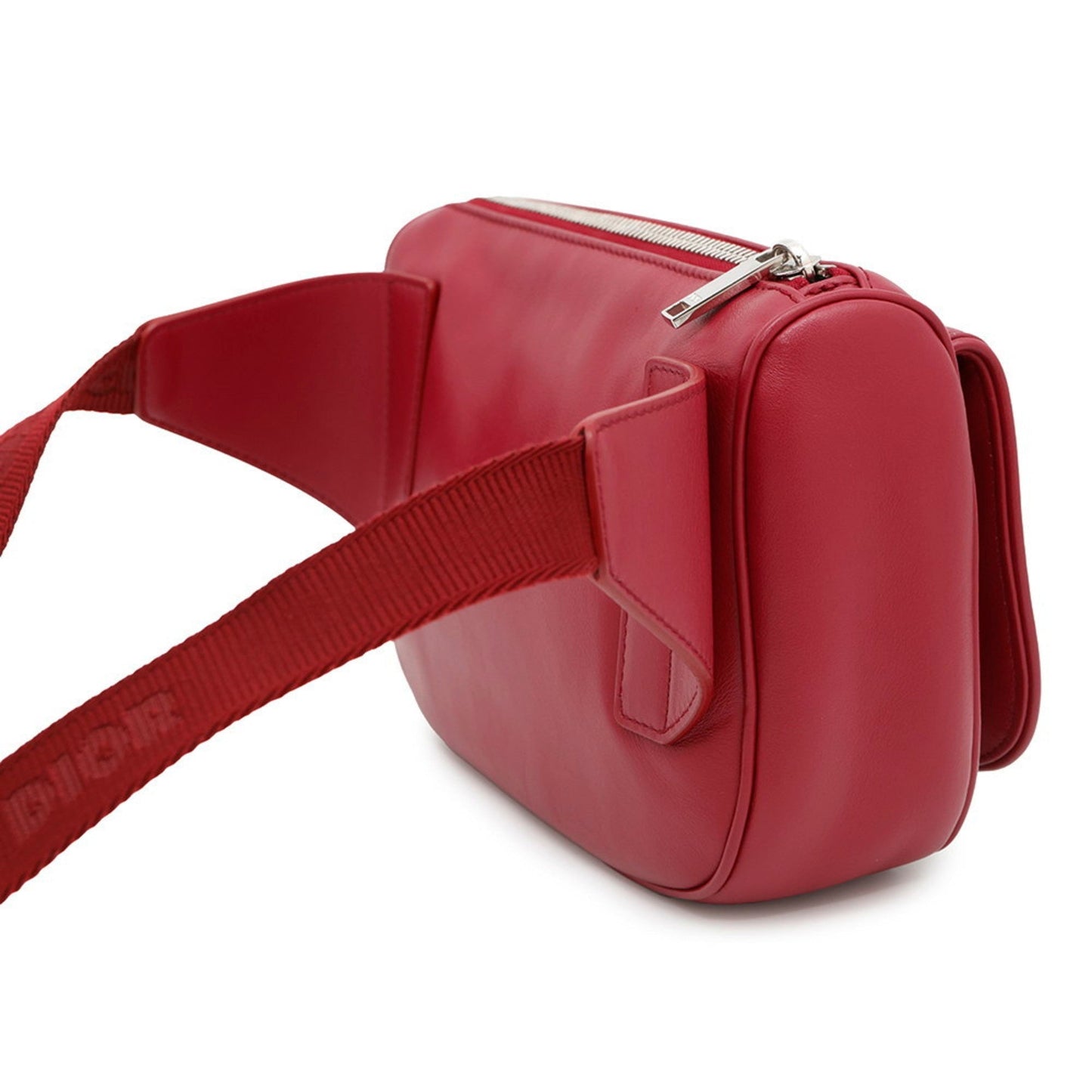 Christian Dior Red Color Leather Sling Bag ()