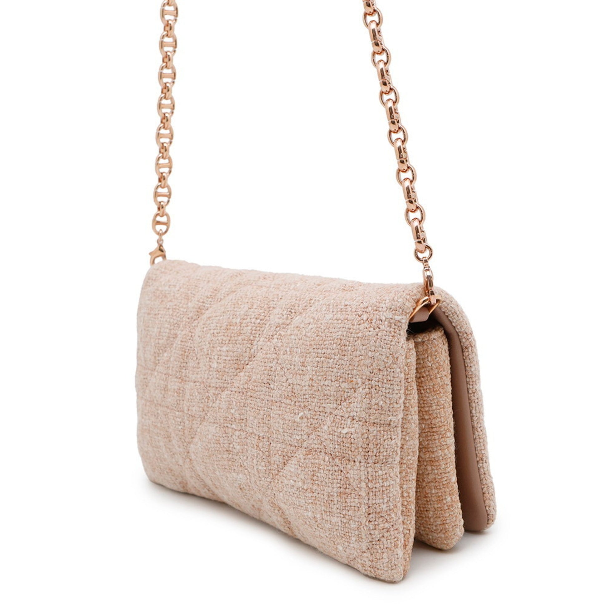 Christian Dior Pink Tweed Shoulder Bag ()