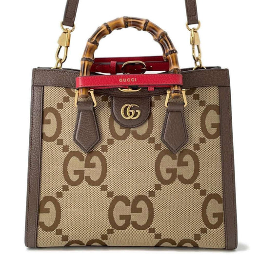 Gucci Leather Canvas Tote