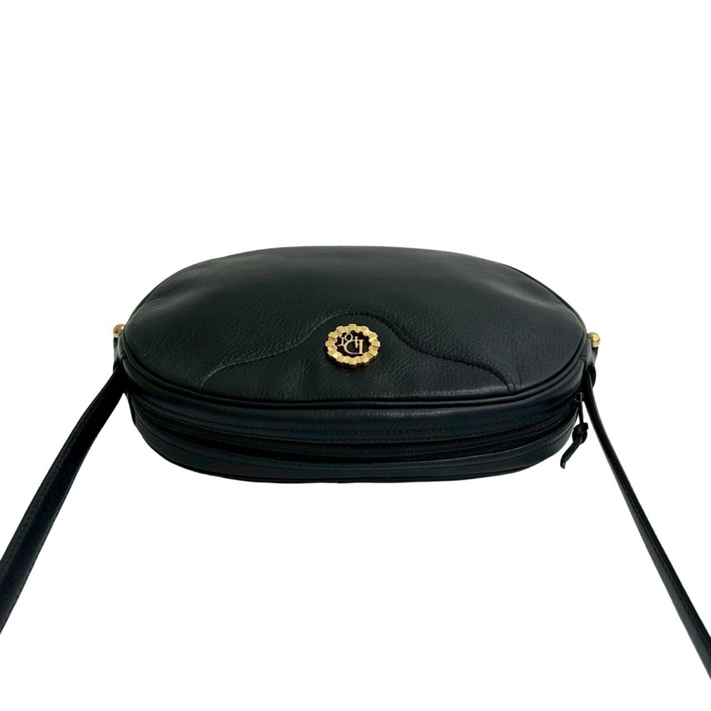 Christian Dior Black Leather Pochette Shoulder Bag ()