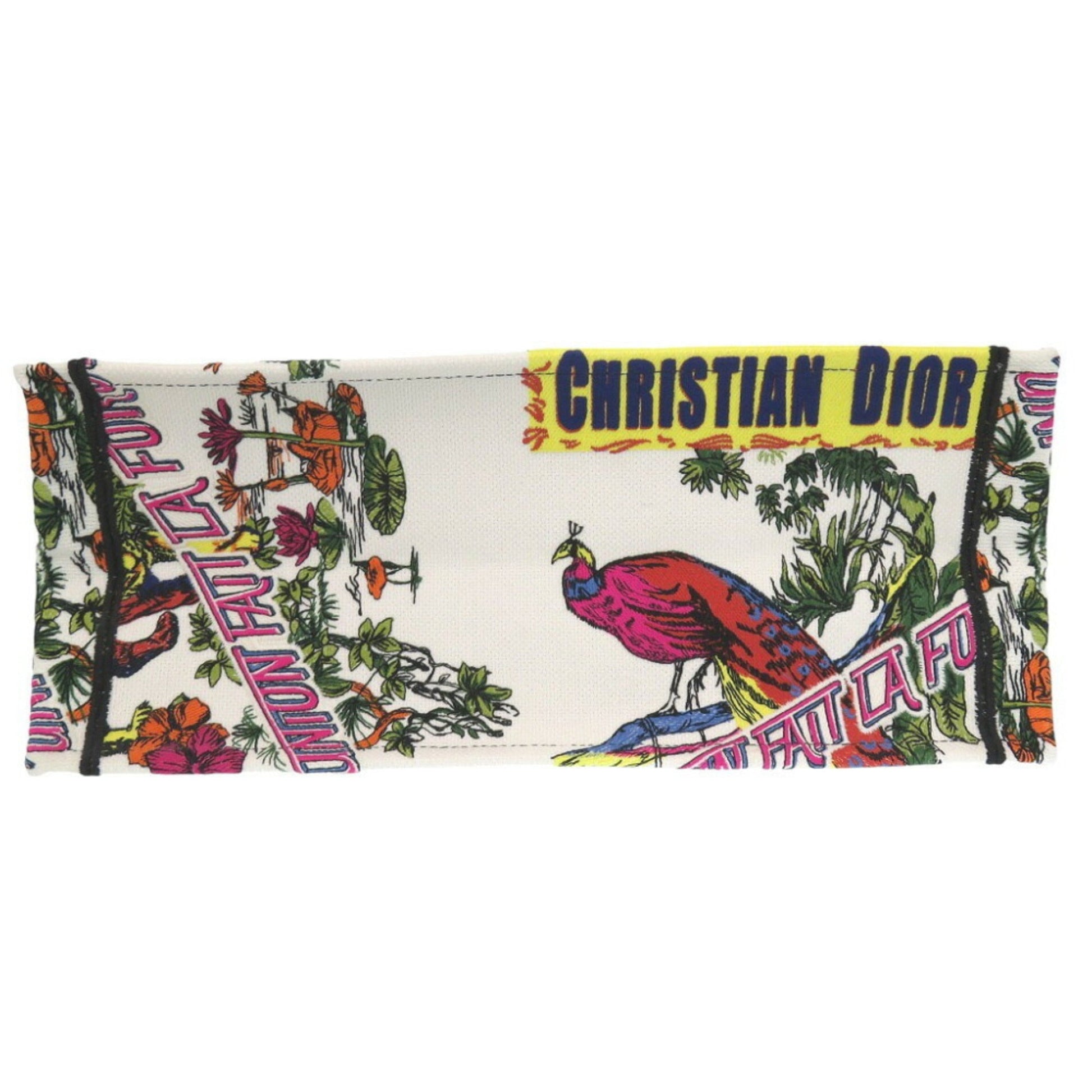Christian Dior White Canvas Tote Bag ()