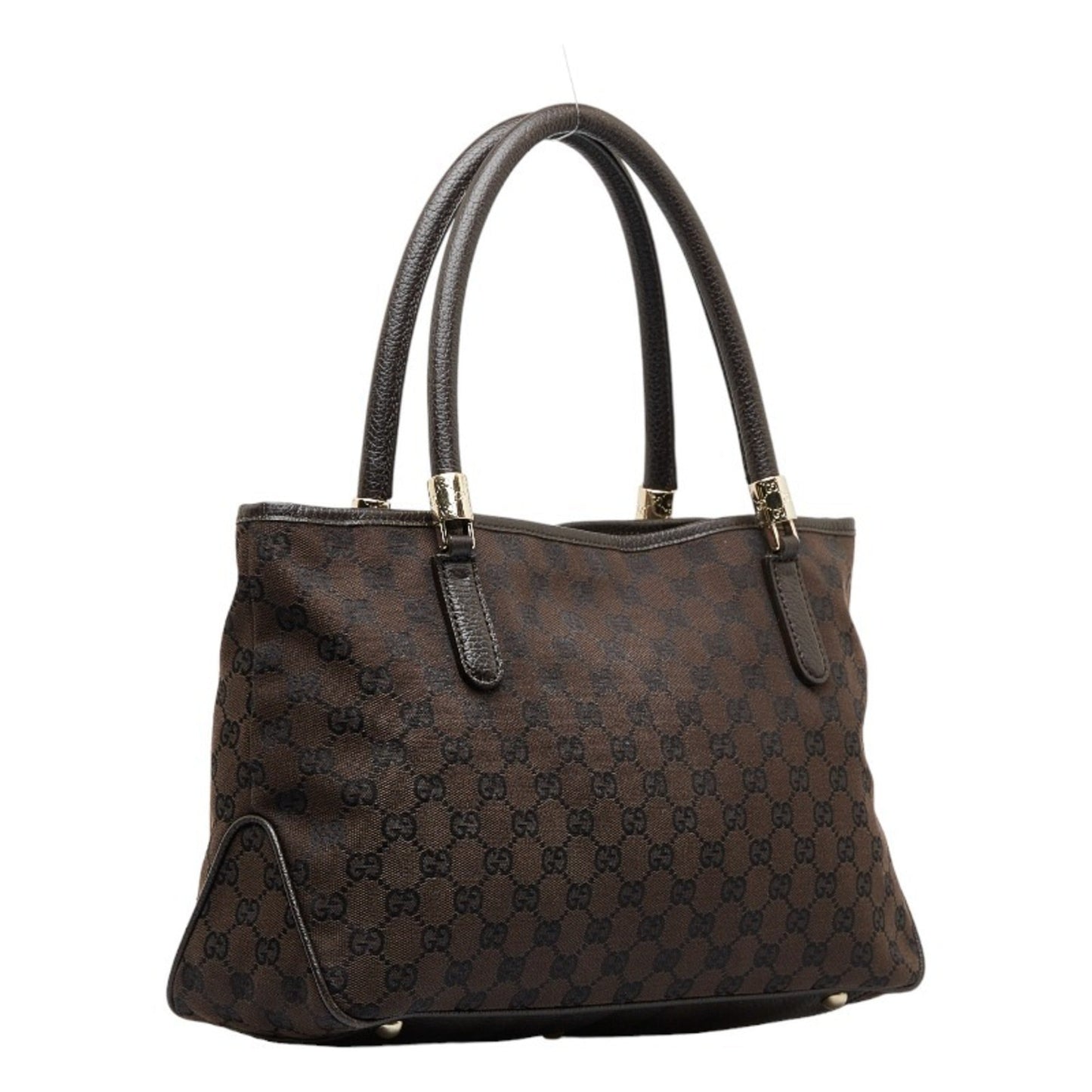 Gucci Leather Canvas Shoulder Bag
