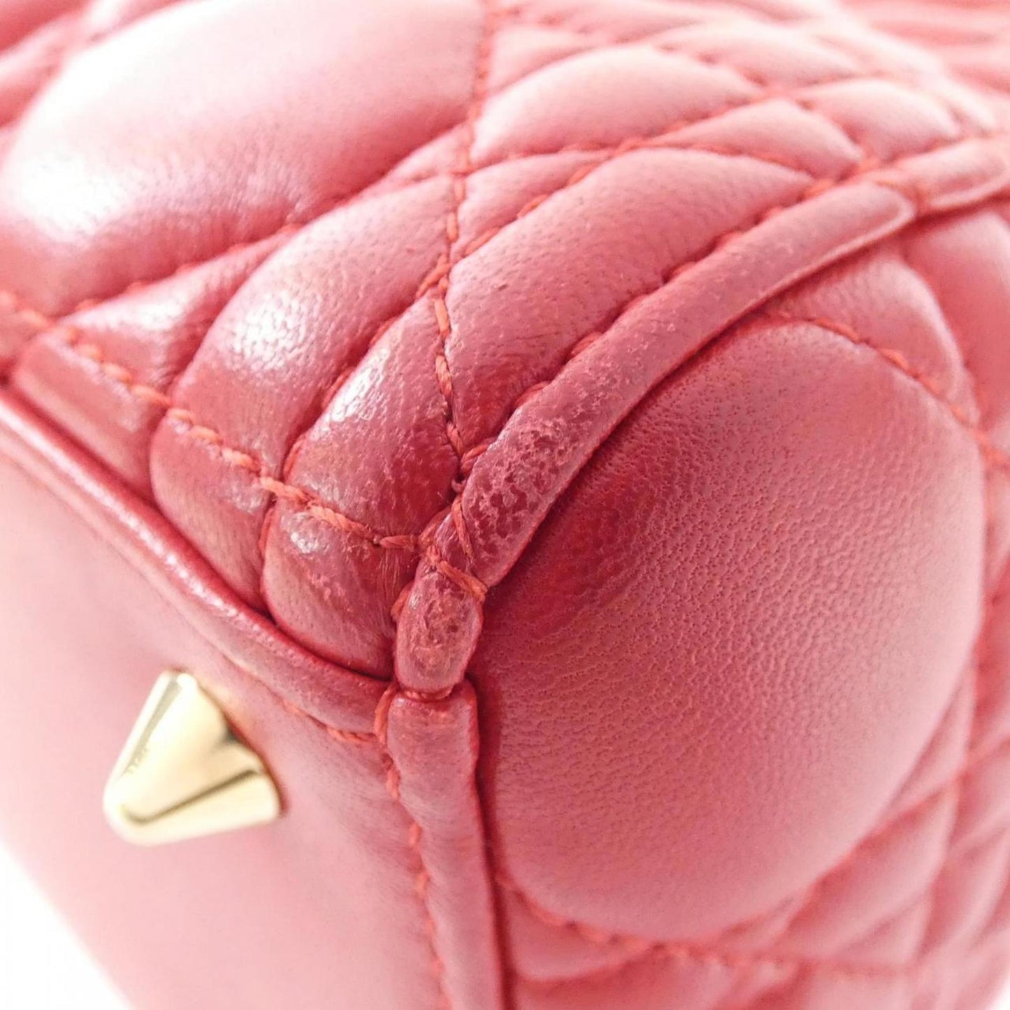 Christian Dior Red Color Leather Handbag ()