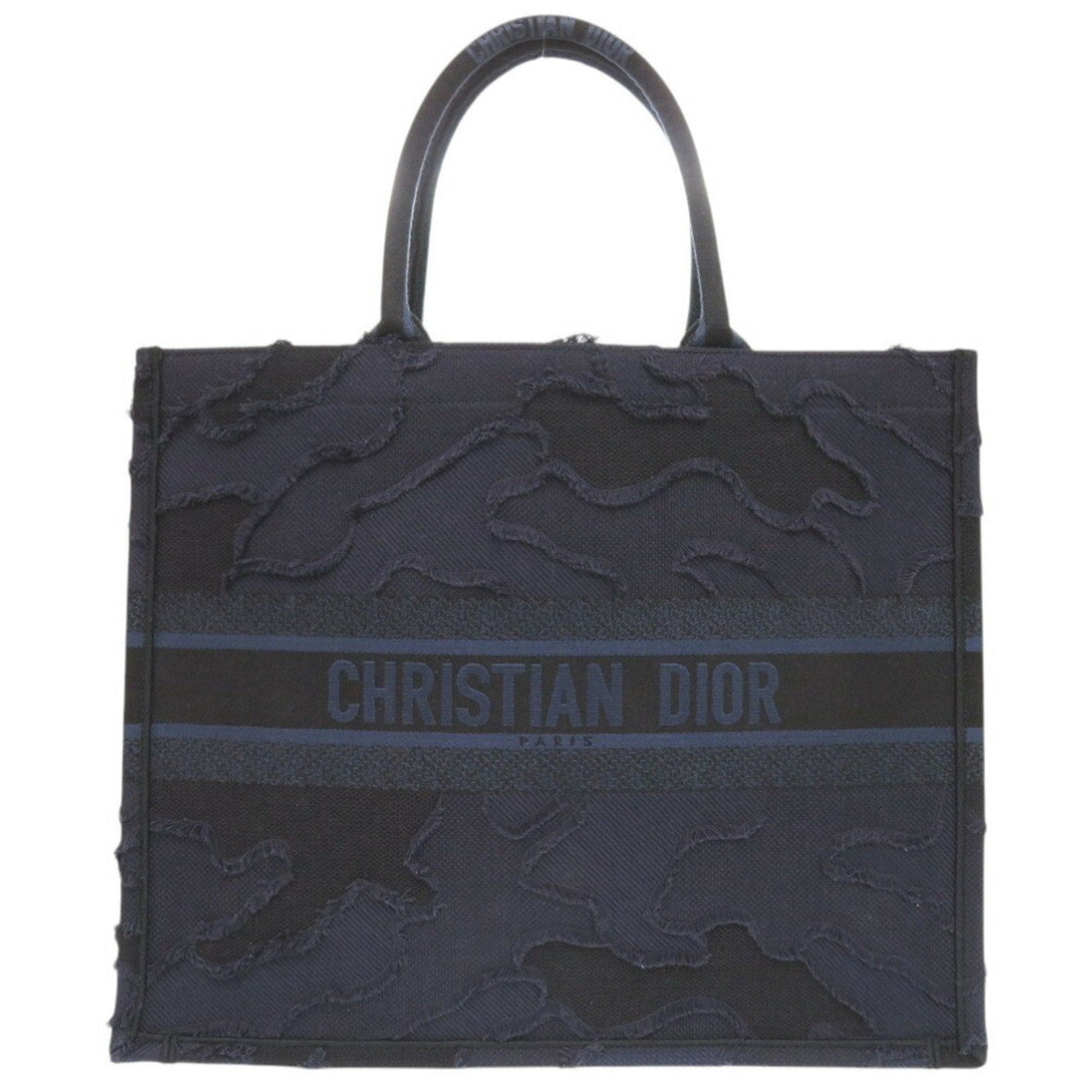 Christian Dior Navy Canvas Tote Bag ()