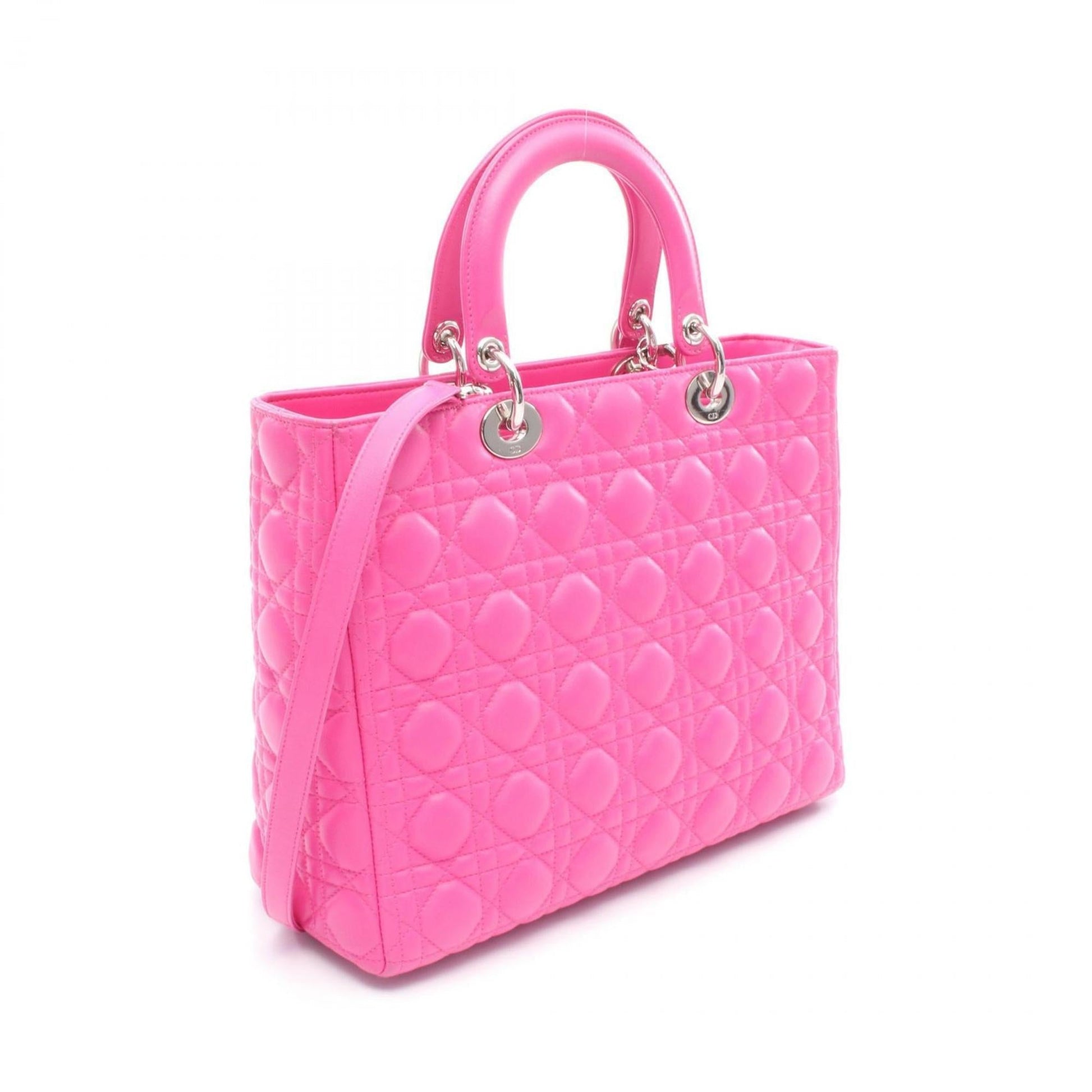 Christian Dior Pink Leather Handbag ()