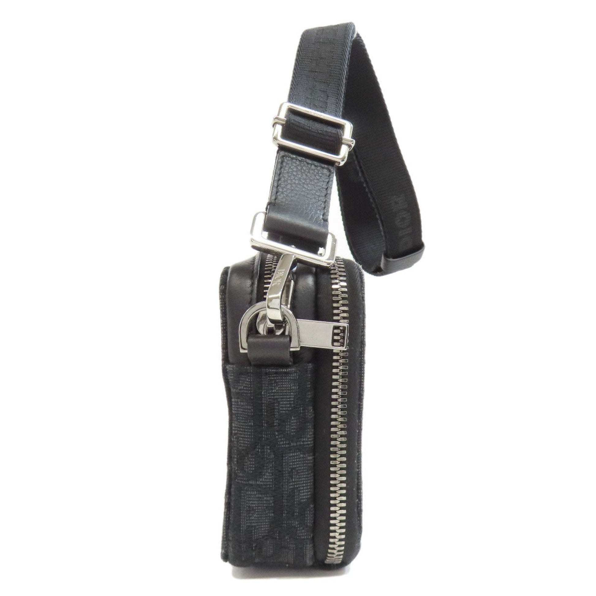 Christian Dior Black Canvas Shoulder Bag ()