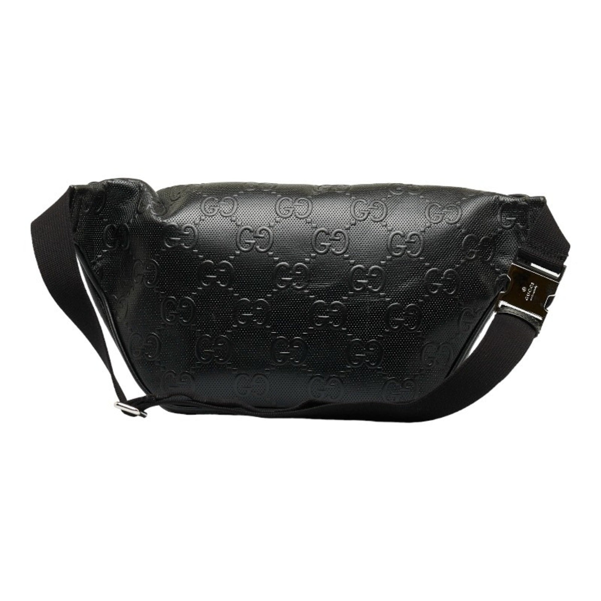 Gucci Leather Canvas Shoulder Bag