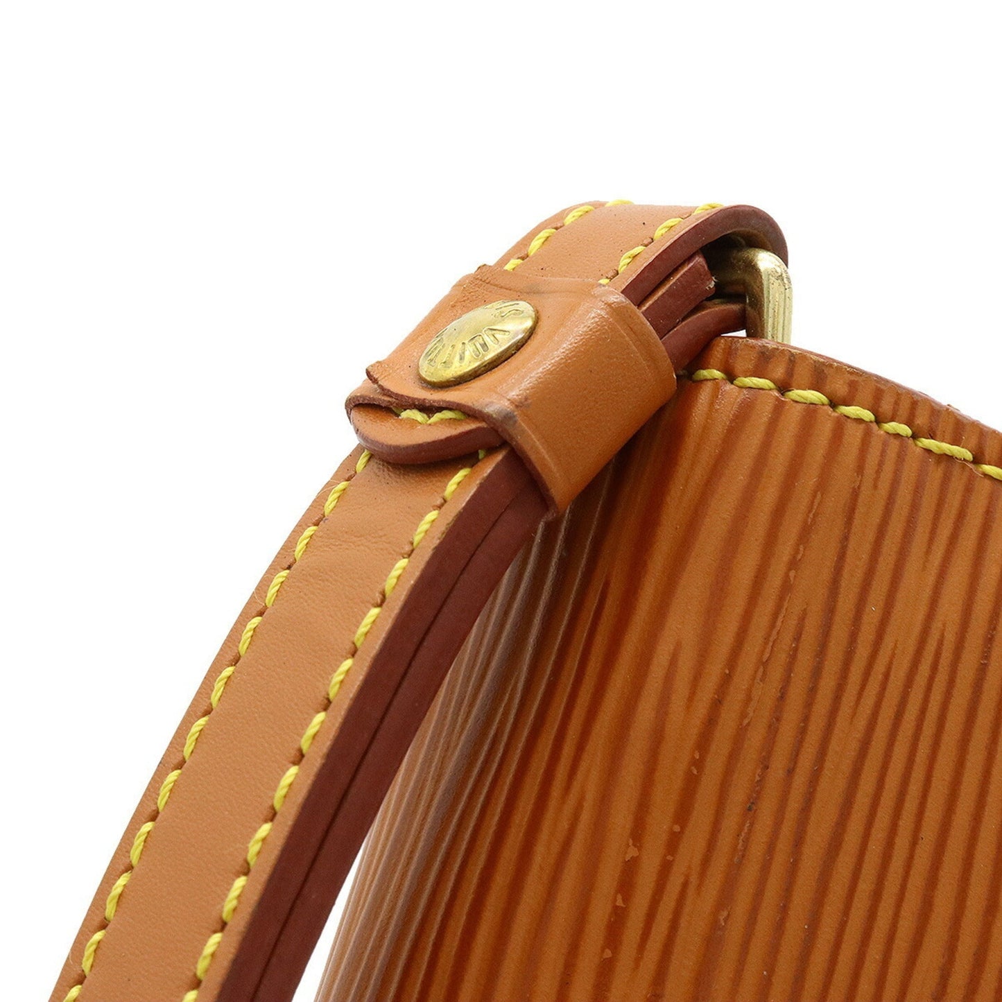 LOUIS VUITTON Epi Serie Dragonne Second Bag Clutch Leather Zipang Gold Key Missing M52618