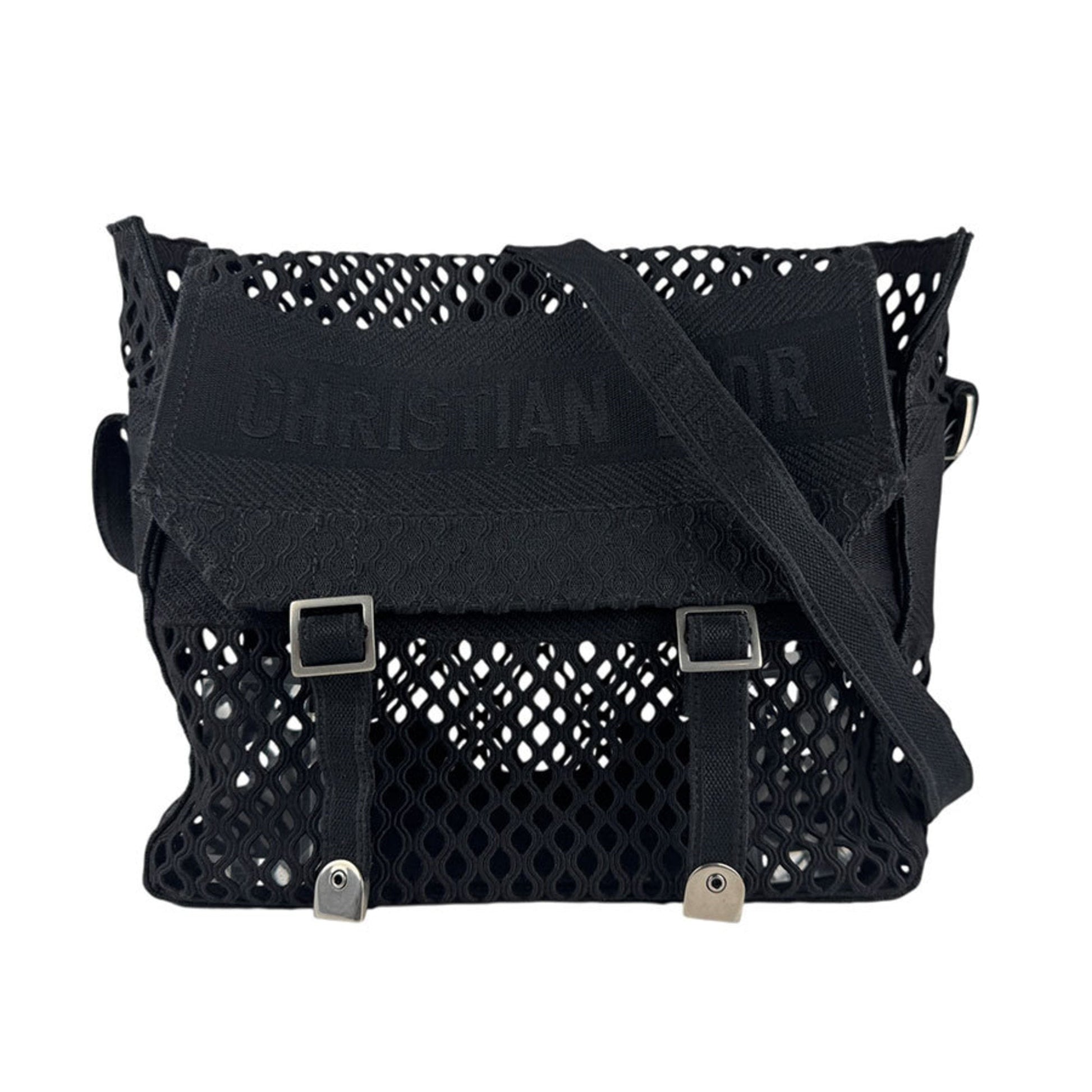 Christian Dior Black Canvas Shoulder Bag ()
