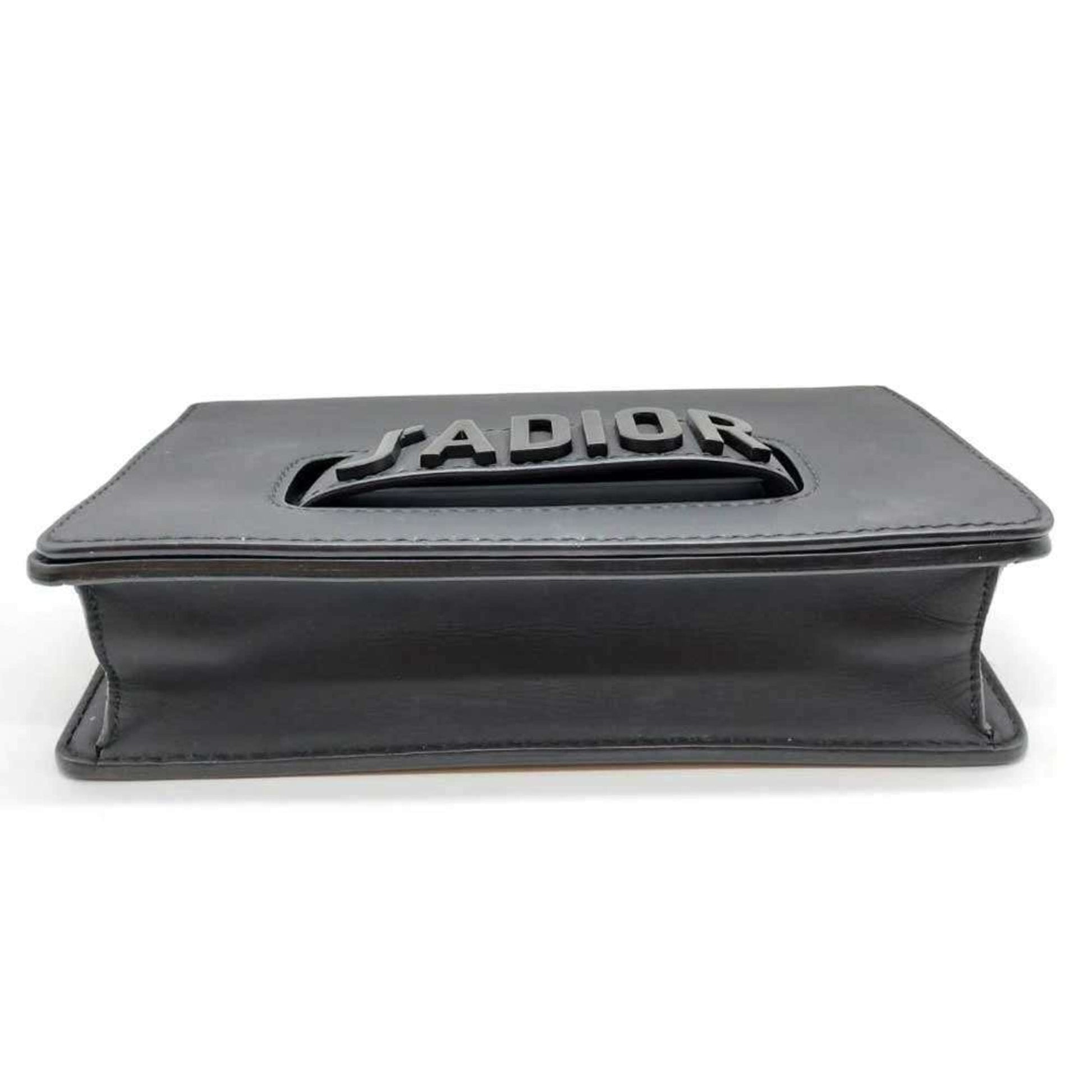 Christian Dior Black Leather Shoulder Bag ()