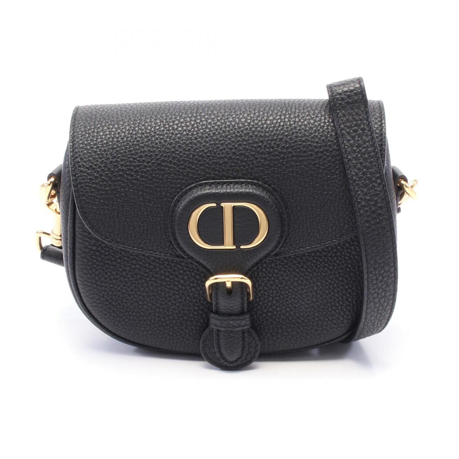 Christian Dior Black Leather Shoulder Bag ()