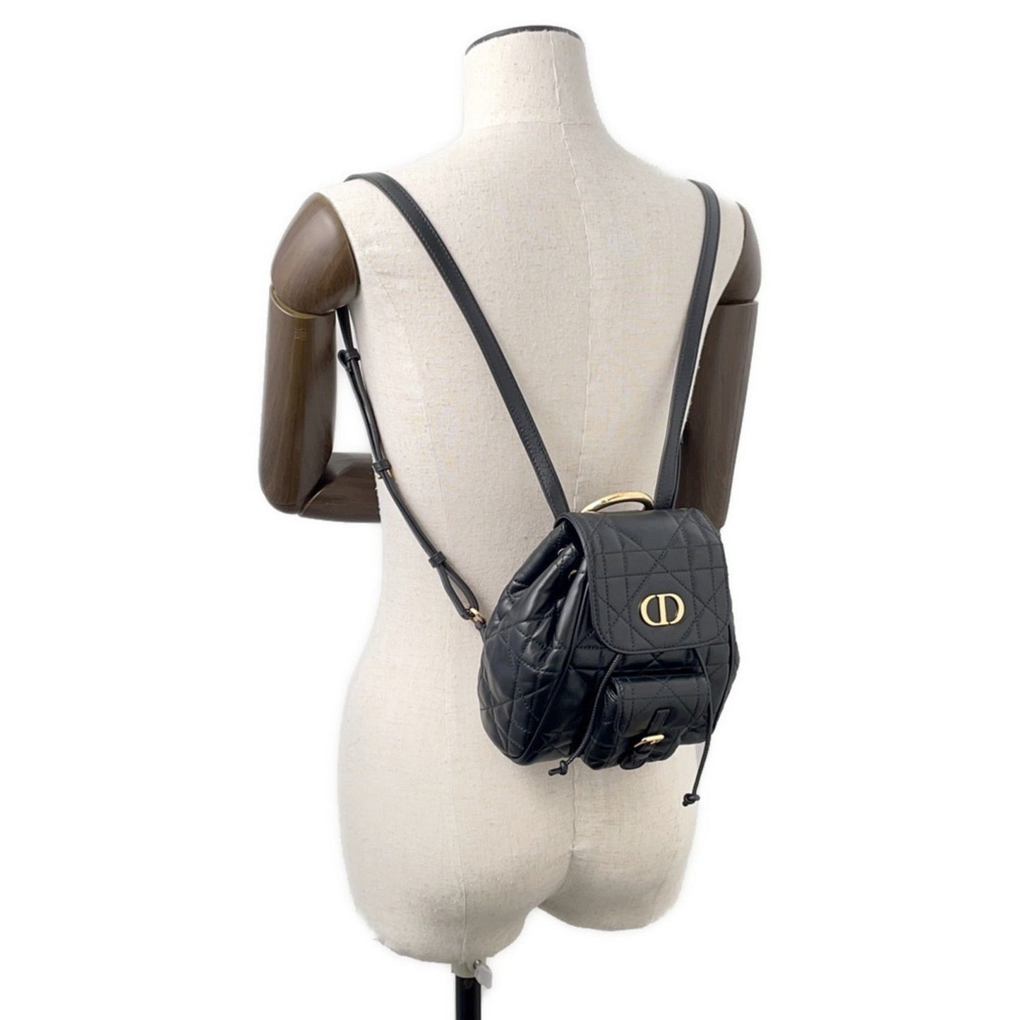 Christian Dior Black Leather Backpack ()
