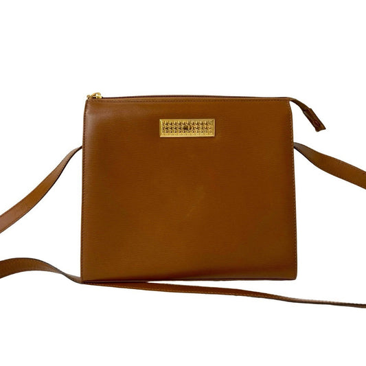 Christian Dior Brown Leather Pochette Shoulder Bag ()