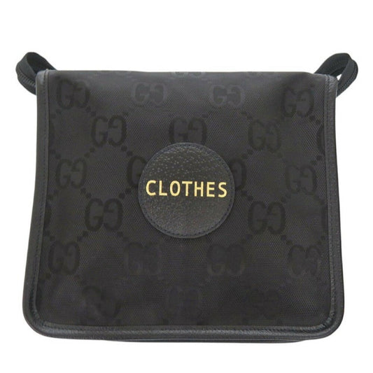 Gucci Nylon Leather Canvas Clutch