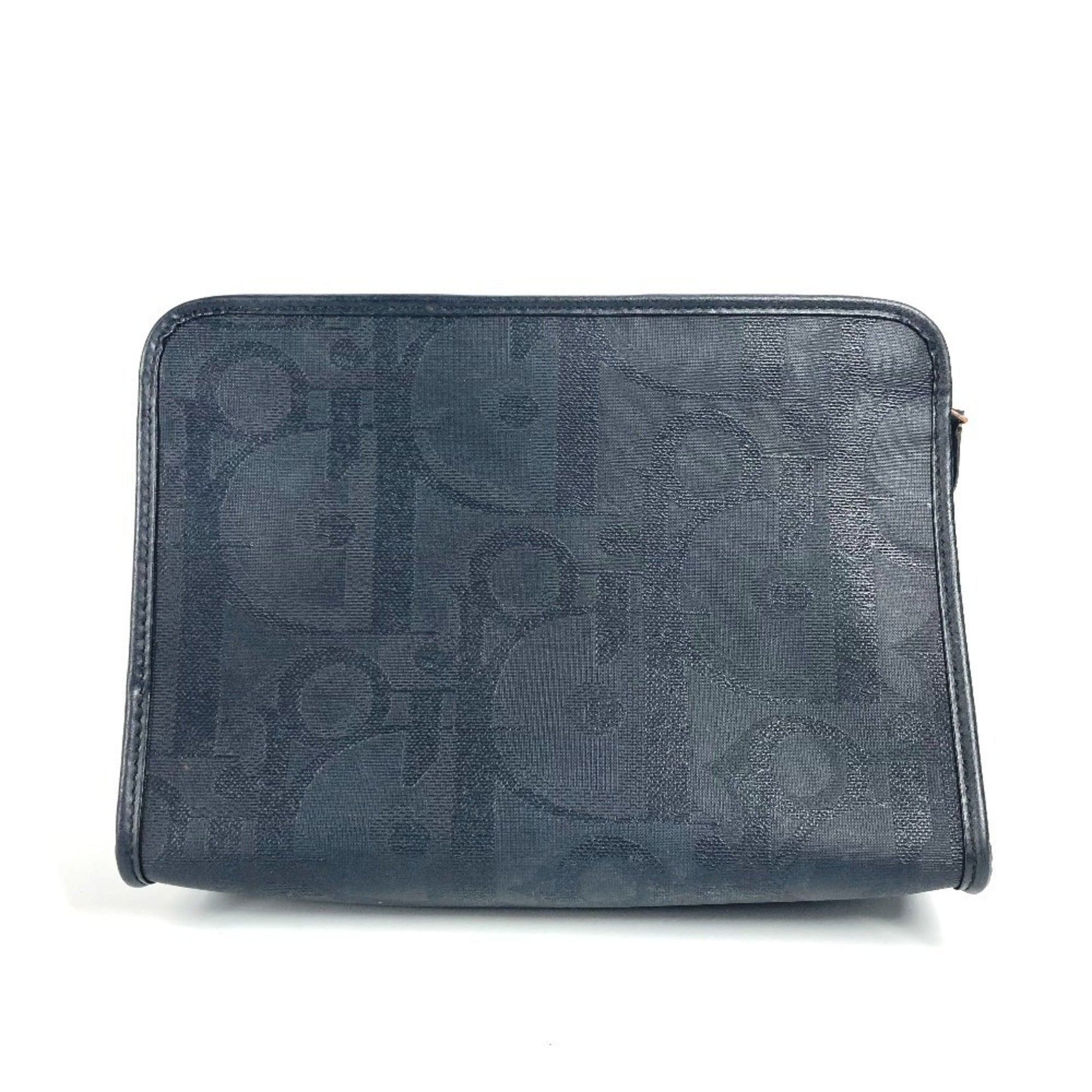Christian Dior Navy Pvc Leather Clutch Bag Pouch ()