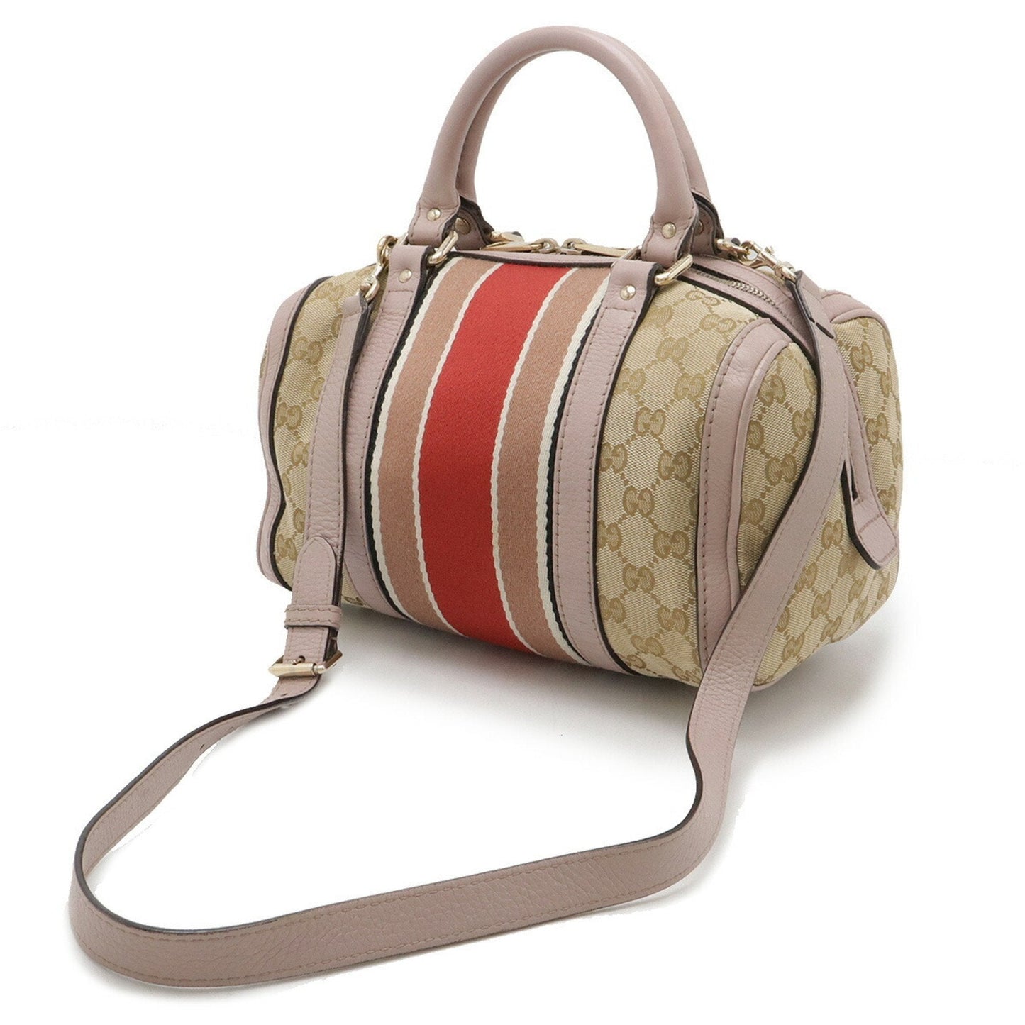 Gucci Leather Canvas Shoulder Bag