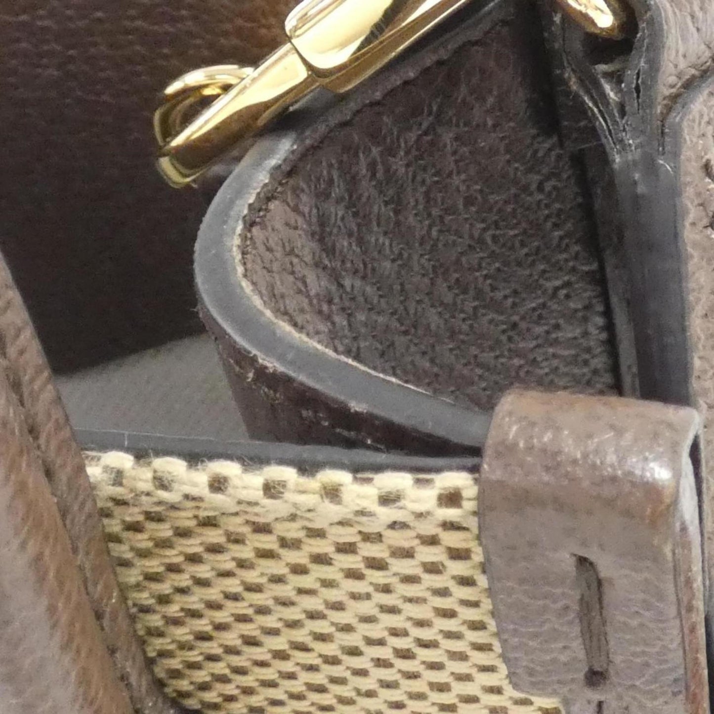 Gucci Leather Canvas Handbag