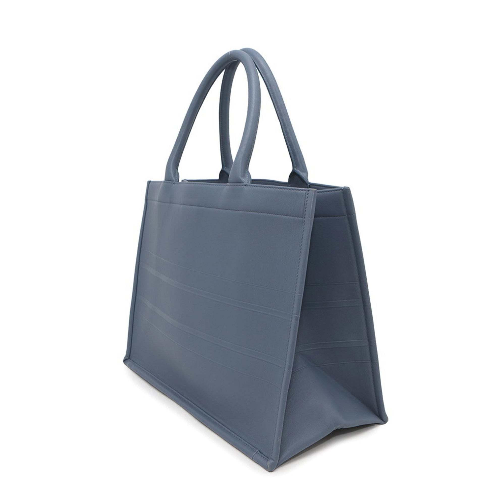 Christian Dior Blue Leather Tote Bag ()