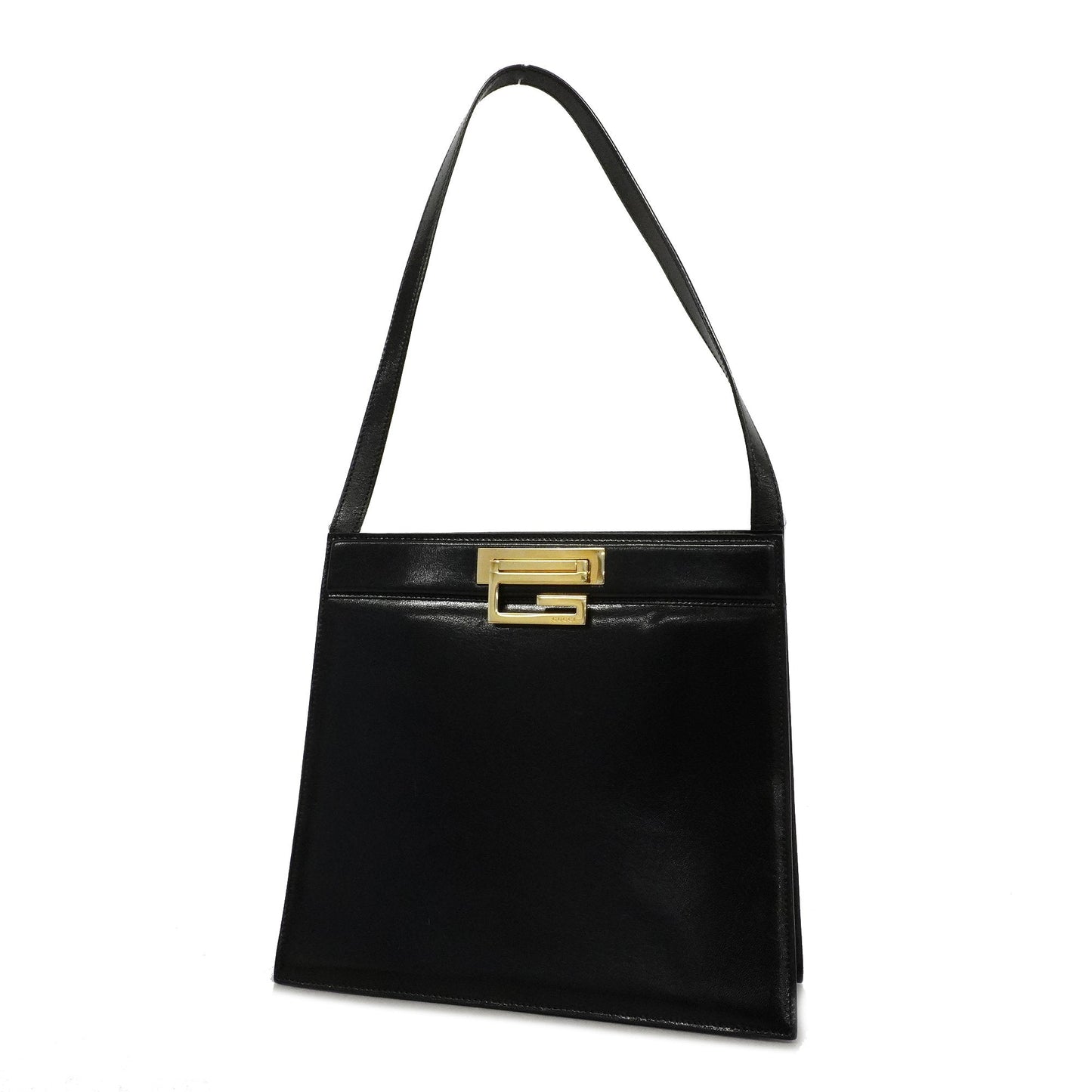 Gucci Black Leather Shoulder Bag Style 10
