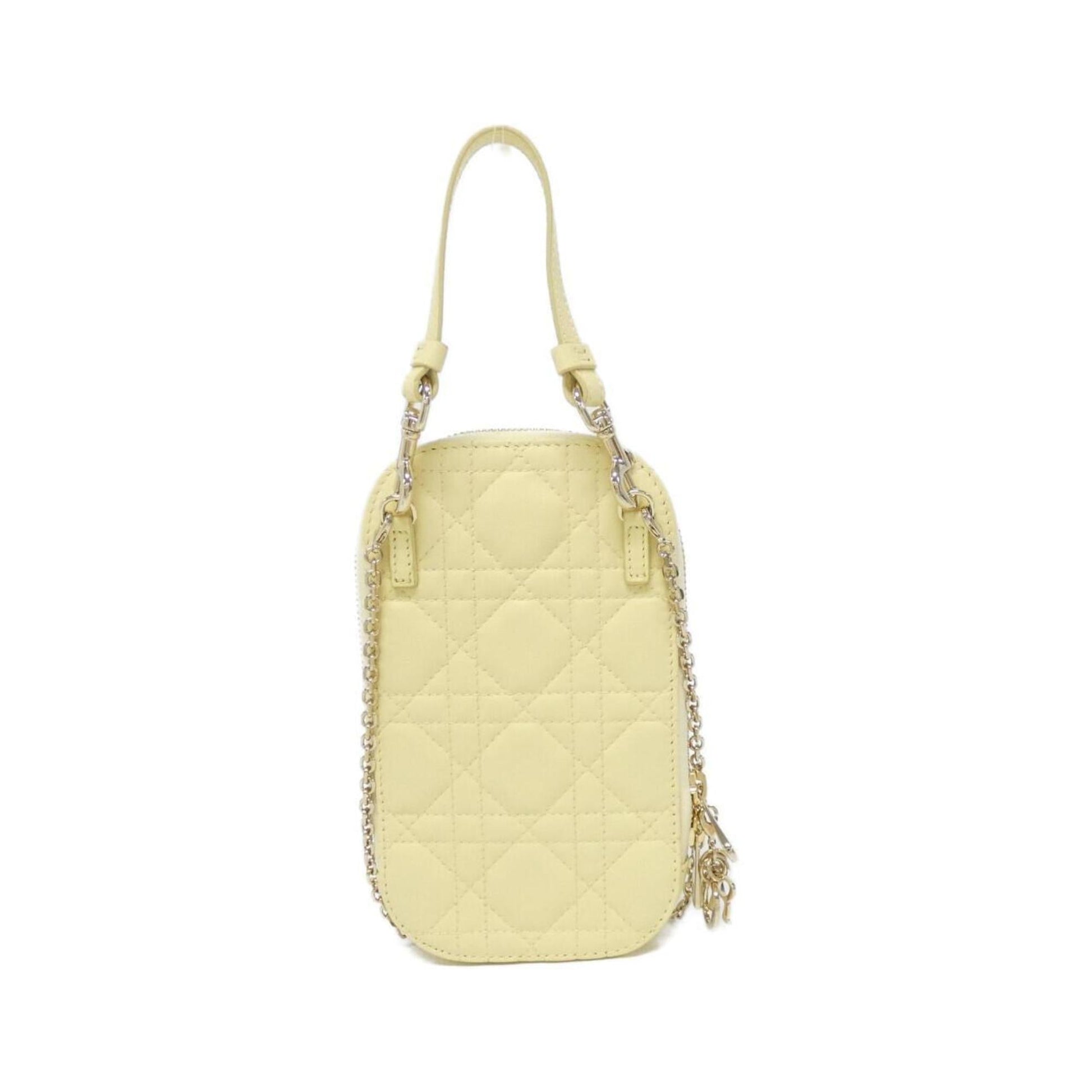 Christian Dior Yellow Leather Handbag ()