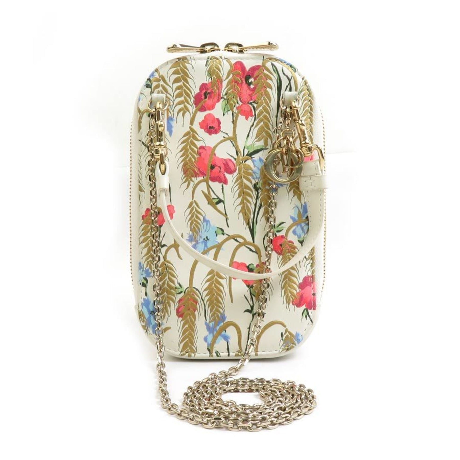 Christian Dior Multi-Color Leather Pouch Shoulder Bag ()