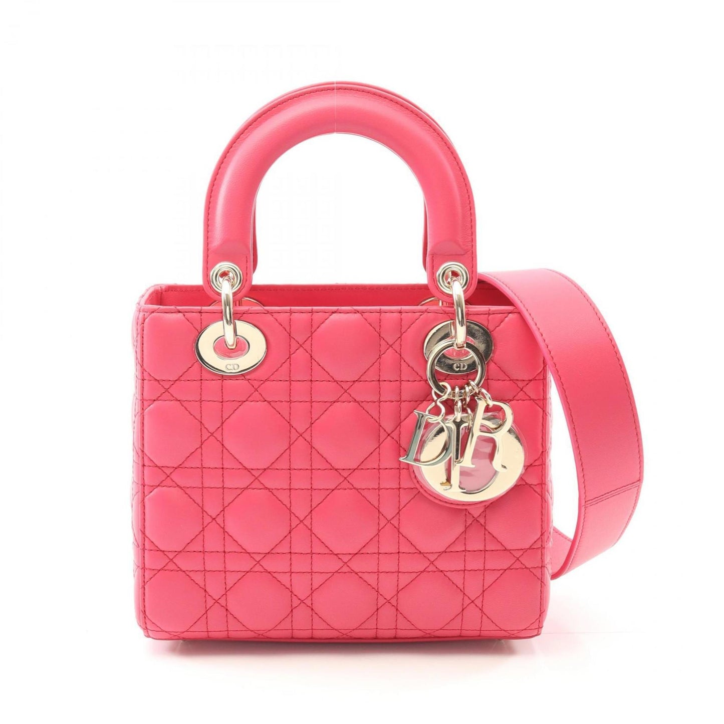 Christian Dior Pink Leather Handbag ()