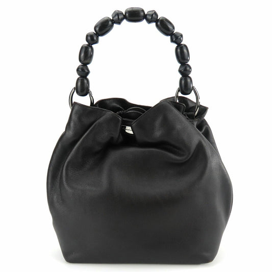 Christian Dior Dark Brown Leather Handbag ()