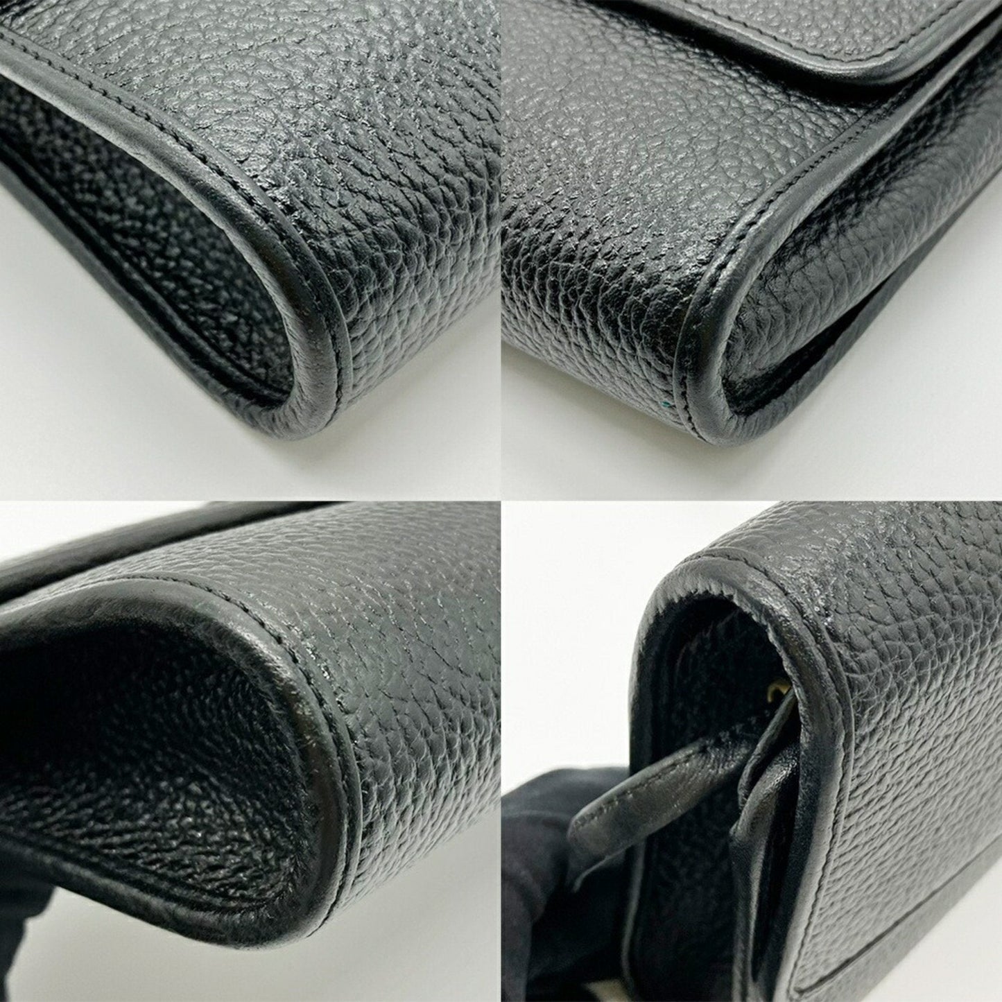 Christian Dior Black Leather Pochette Shoulder Bag ()