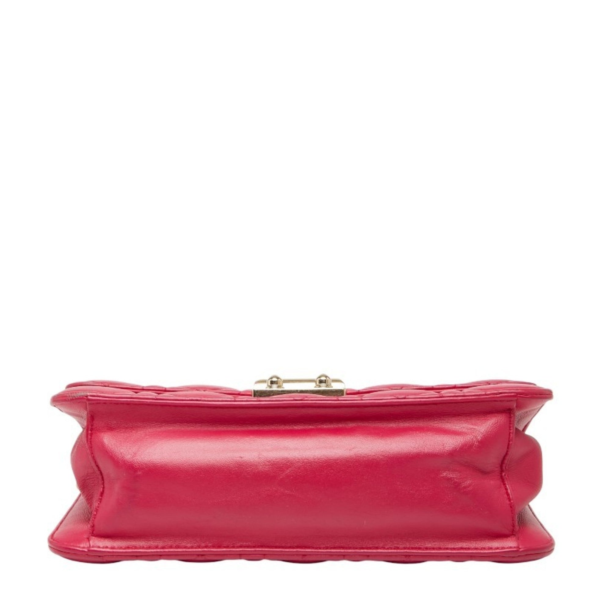 Christian Dior Pink Leather Shoulder Bag ()