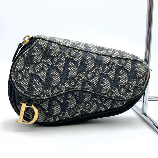 Christian Dior Navy Canvas Pouch ()